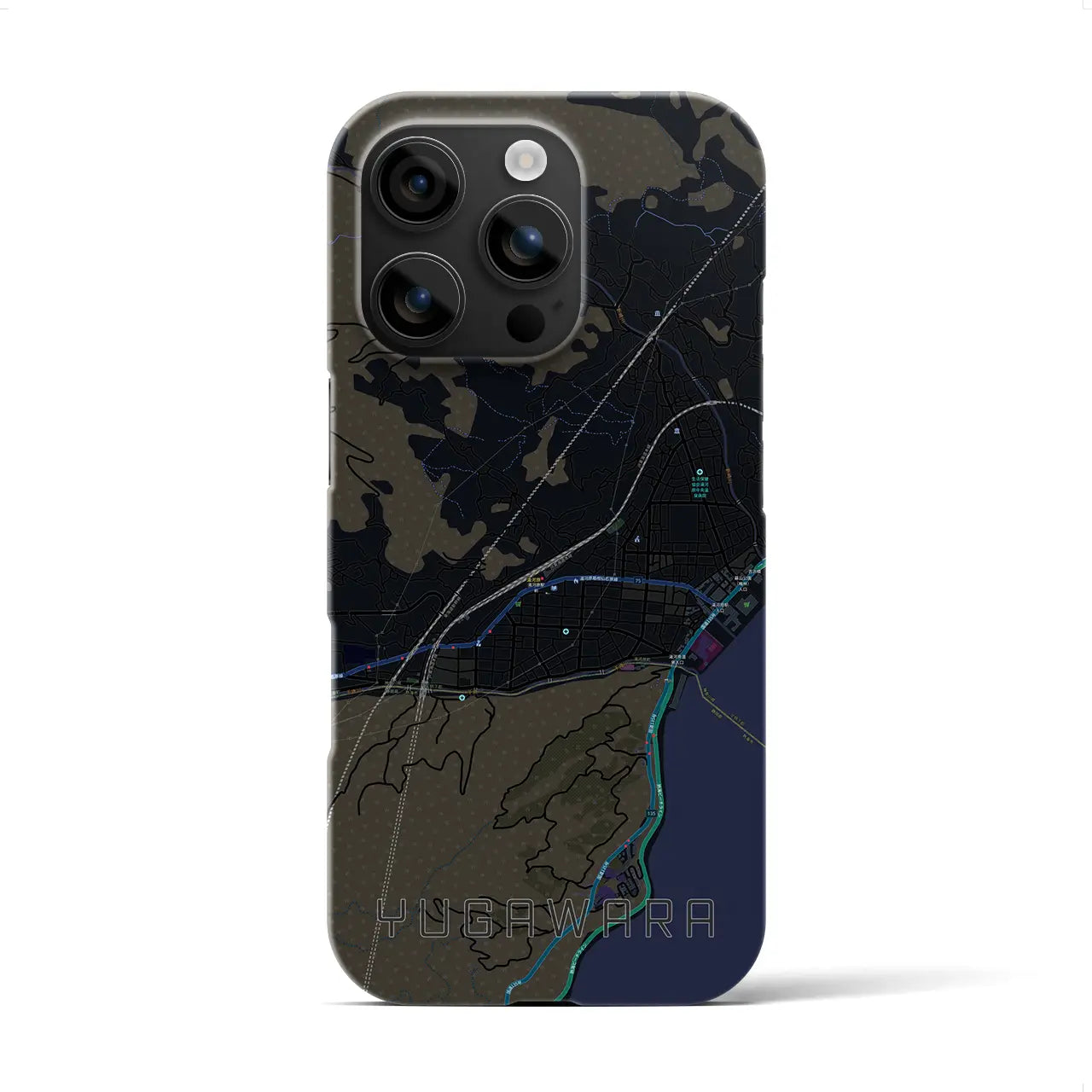 【湯河原(神奈川県)】地図柄iPhoneケース(バックカバータイプ)