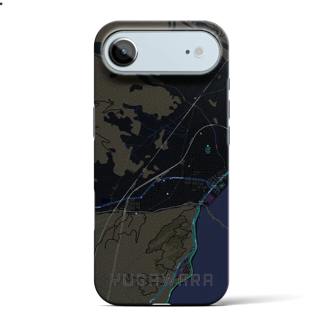 【湯河原(神奈川県)】地図柄iPhoneケース(バックカバータイプ)