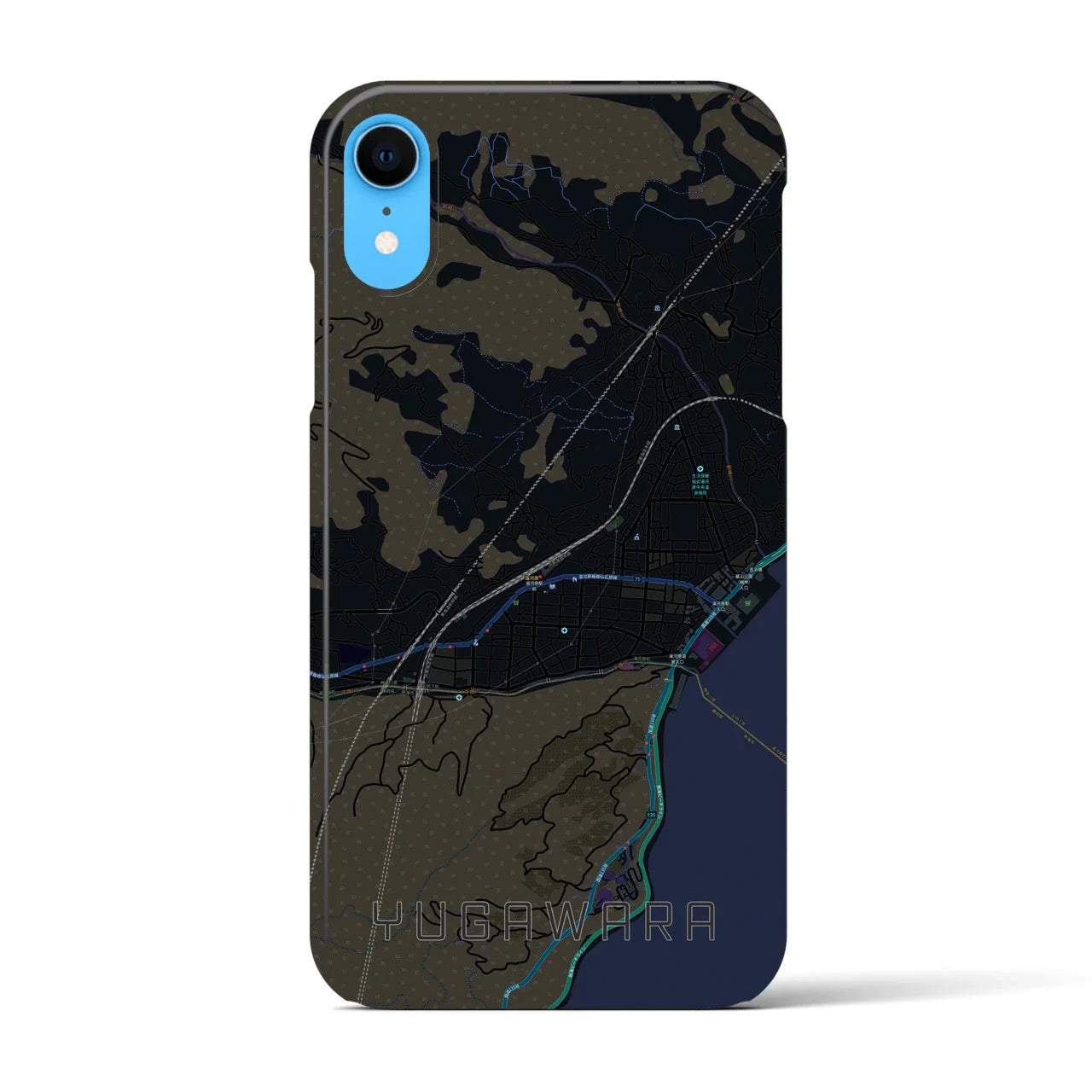 【湯河原(神奈川県)】地図柄iPhoneケース(バックカバータイプ)