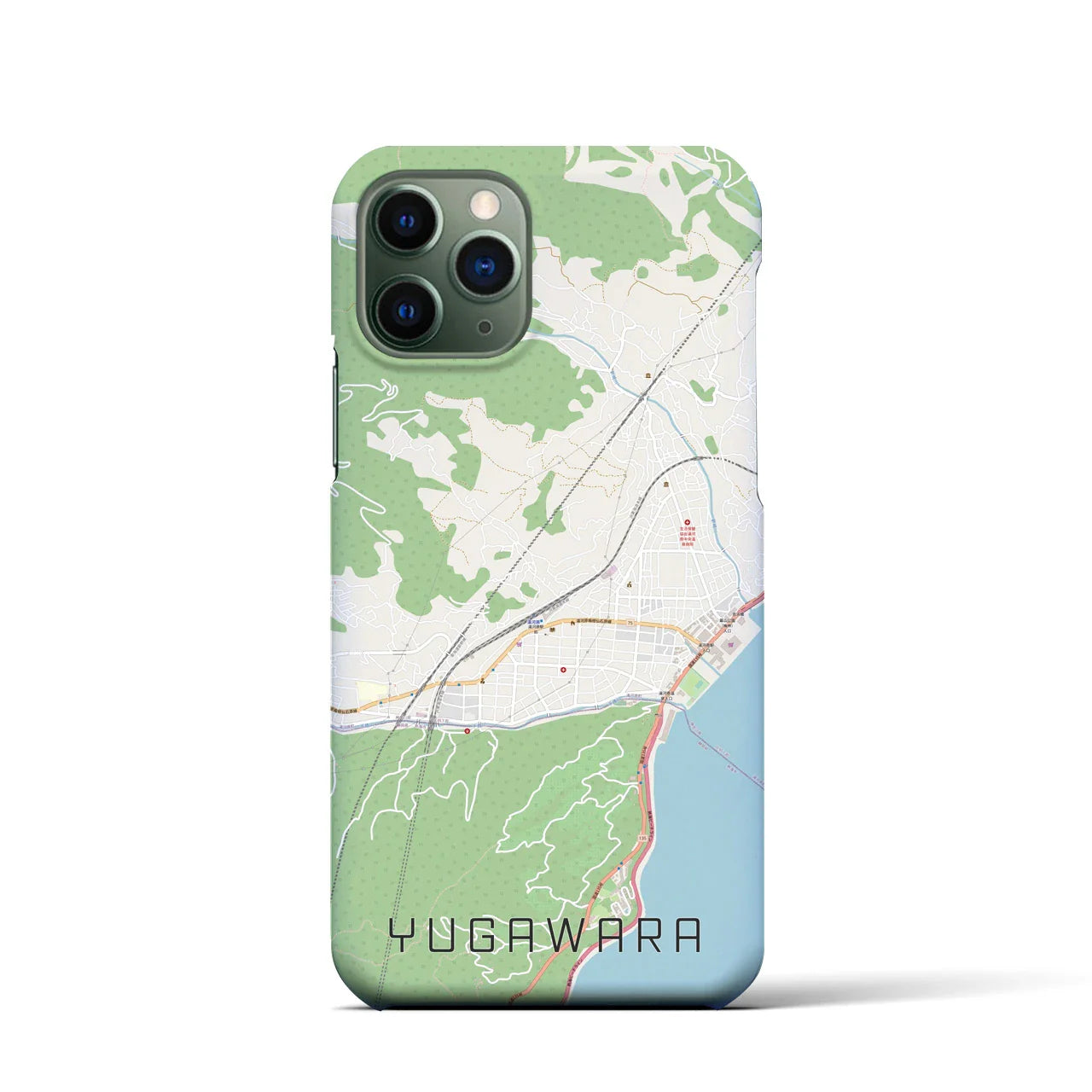 【湯河原(神奈川県)】地図柄iPhoneケース(バックカバータイプ)