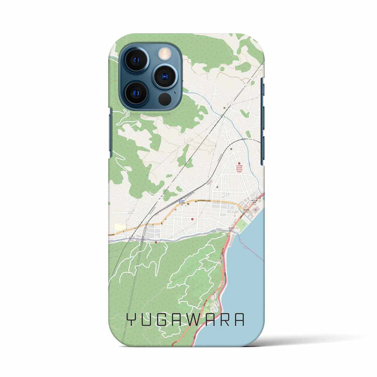 【湯河原(神奈川県)】地図柄iPhoneケース(バックカバータイプ)