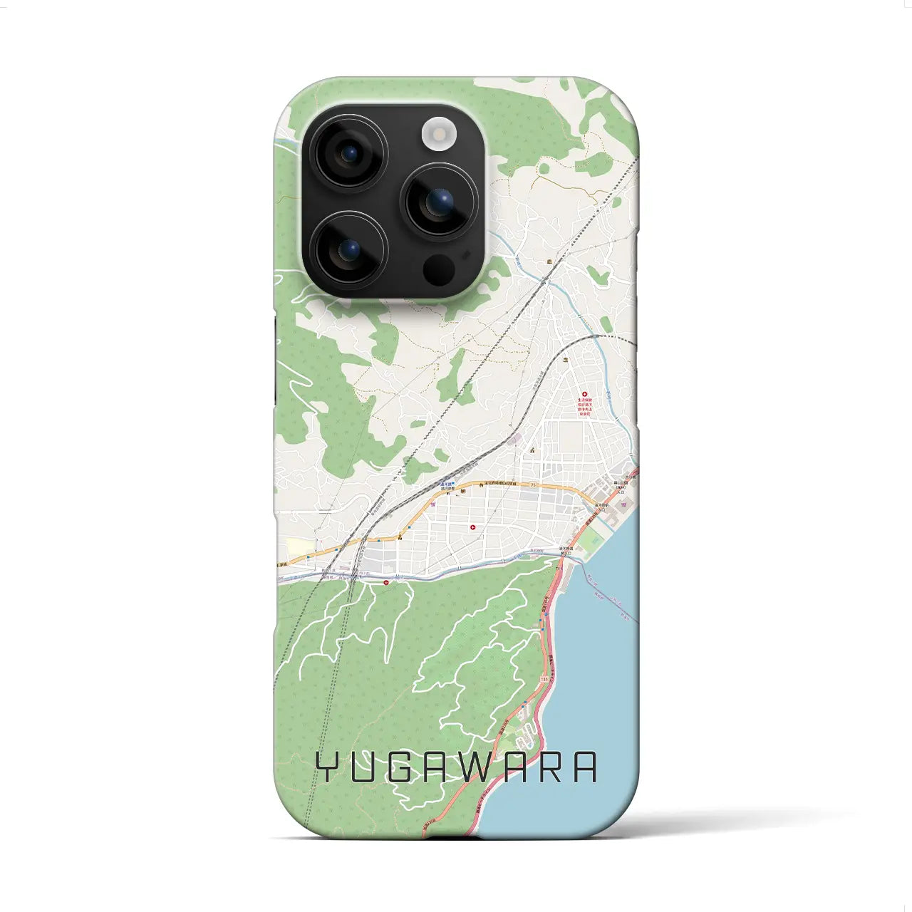 【湯河原(神奈川県)】地図柄iPhoneケース(バックカバータイプ)