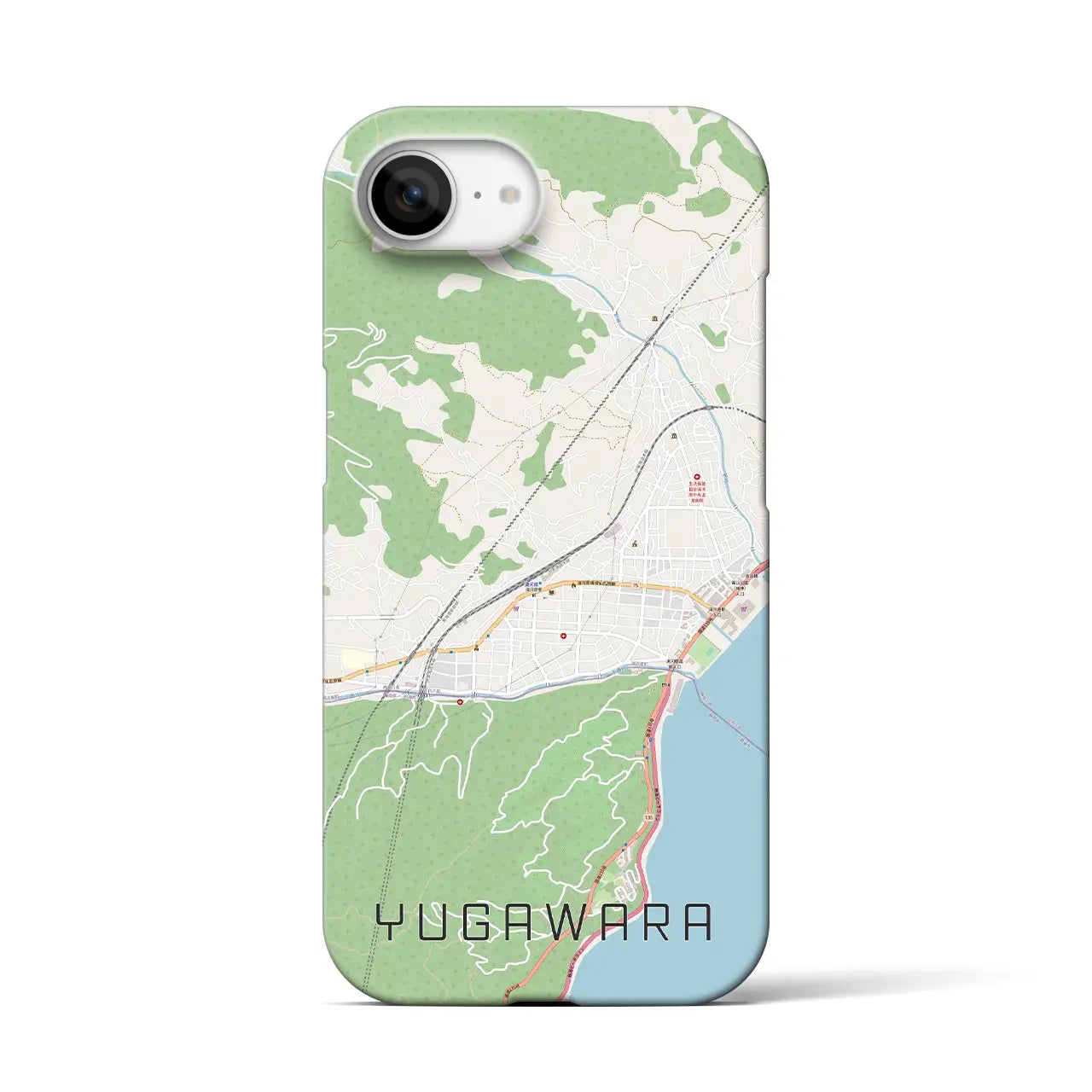 【湯河原(神奈川県)】地図柄iPhoneケース(バックカバータイプ)