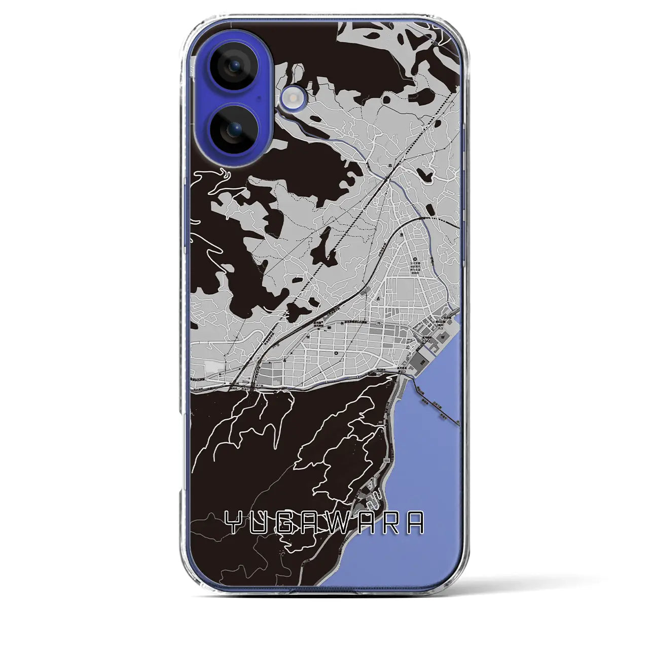 【湯河原(神奈川県)】地図柄iPhoneケース(クリアタイプ)