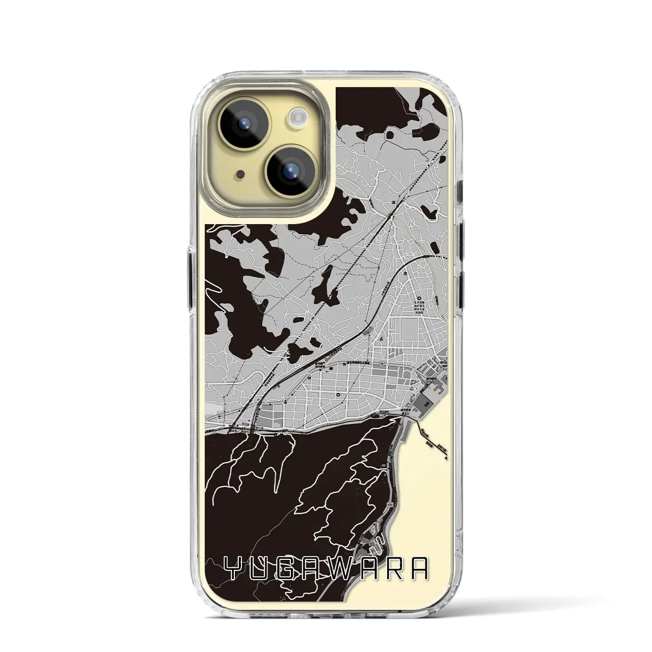 【湯河原(神奈川県)】地図柄iPhoneケース(MagSafeタイプ)