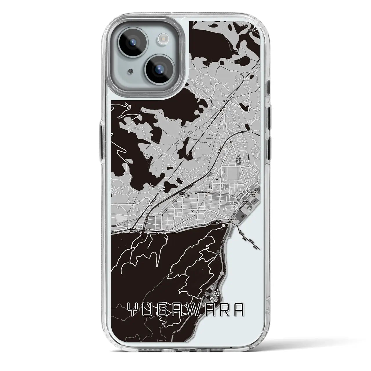 【湯河原(神奈川県)】地図柄iPhoneケース(MagSafeタイプ)