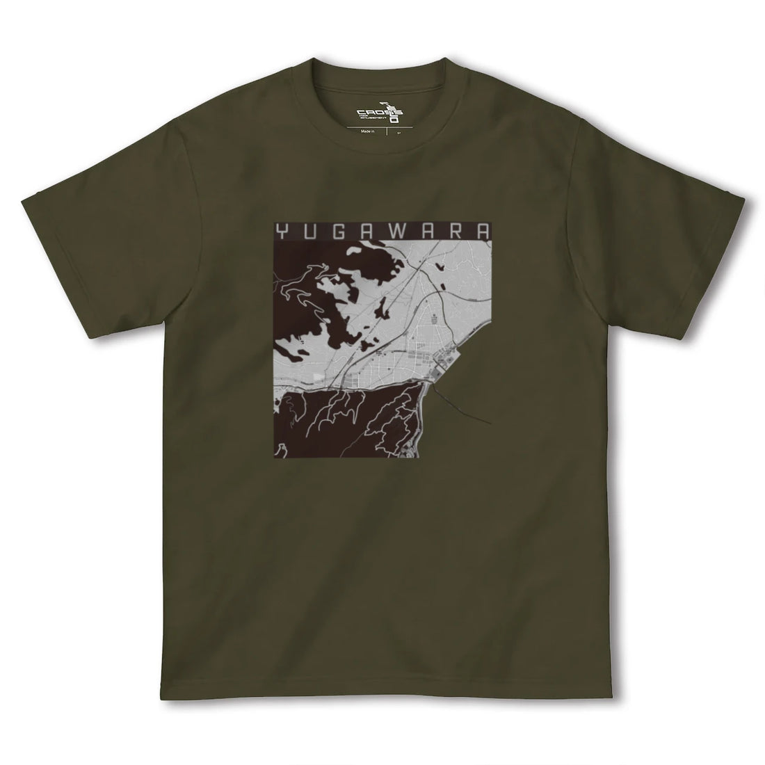 【湯河原(神奈川県)】地図柄ヘビーウェイトTシャツ