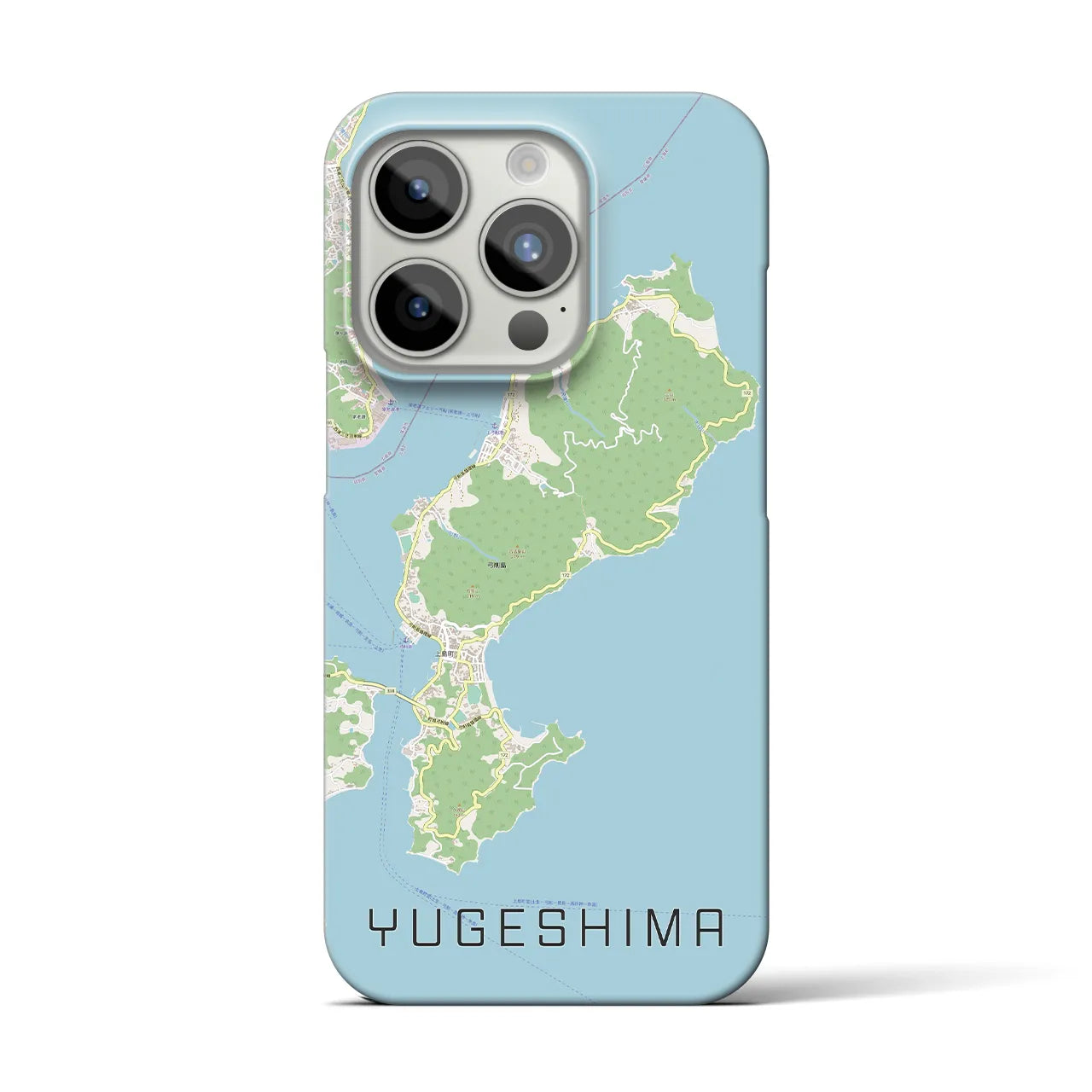 【弓削島(愛媛県)】地図柄iPhoneケース(バックカバータイプ)