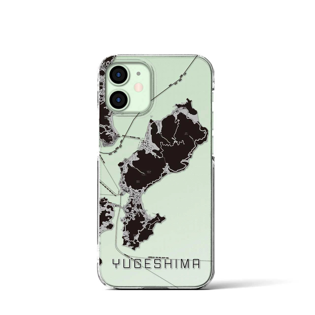 【弓削島(愛媛県)】地図柄iPhoneケース(クリアタイプ)