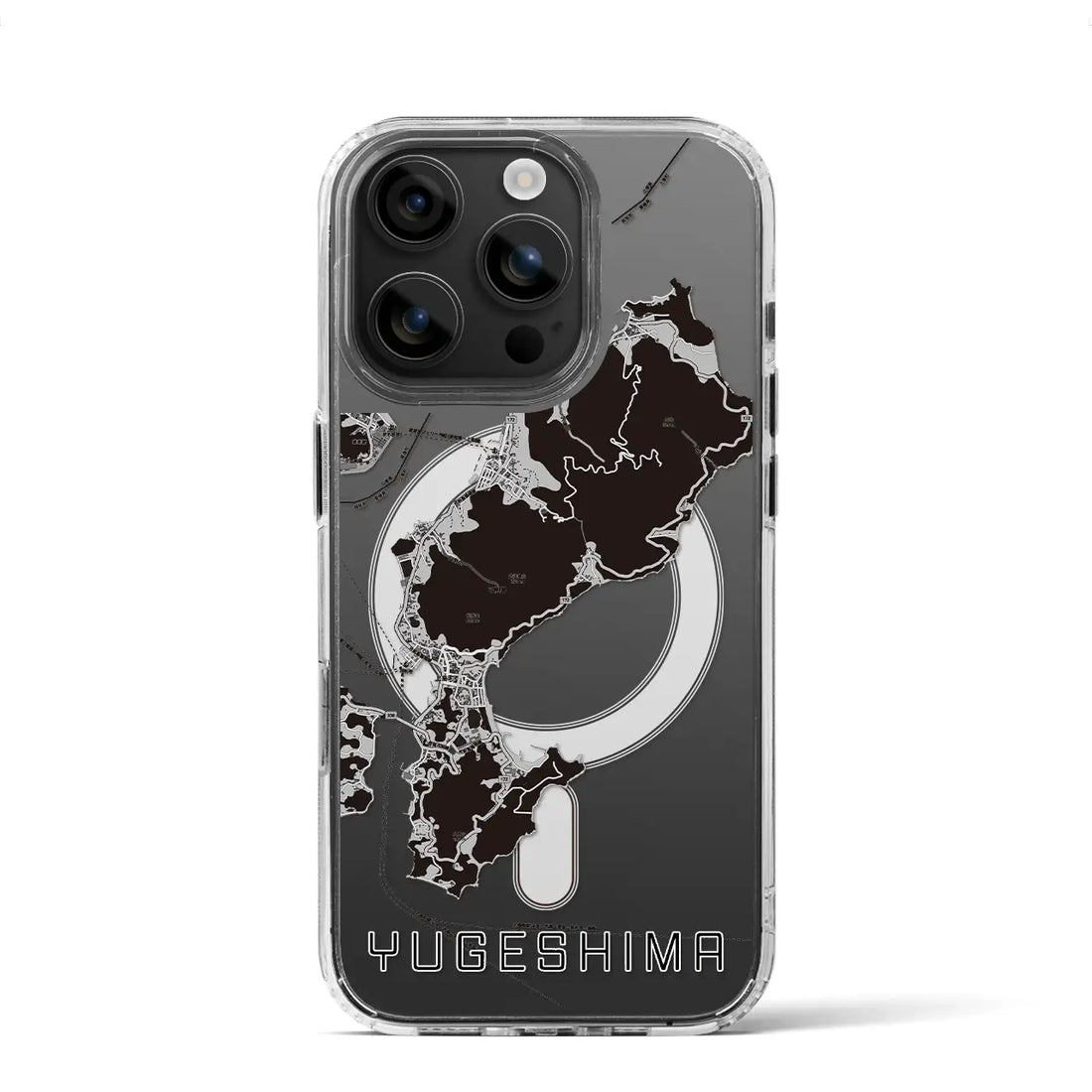 【弓削島(愛媛県)】地図柄iPhoneケース(MagSafeタイプ)
