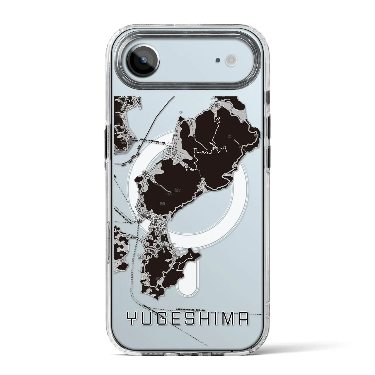 【弓削島(愛媛県)】地図柄iPhoneケース(MagSafeタイプ)