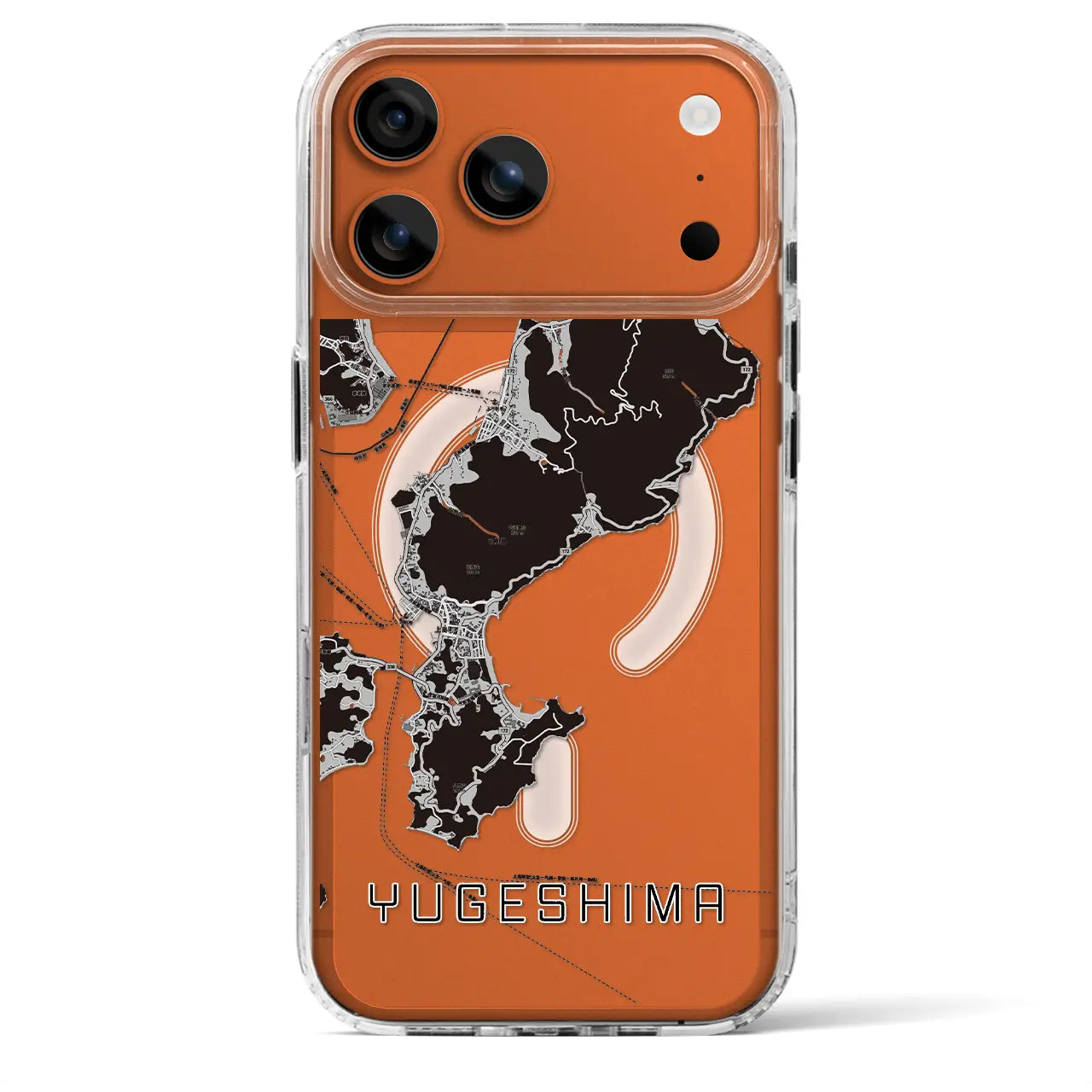 【弓削島(愛媛県)】地図柄iPhoneケース(MagSafeタイプ)