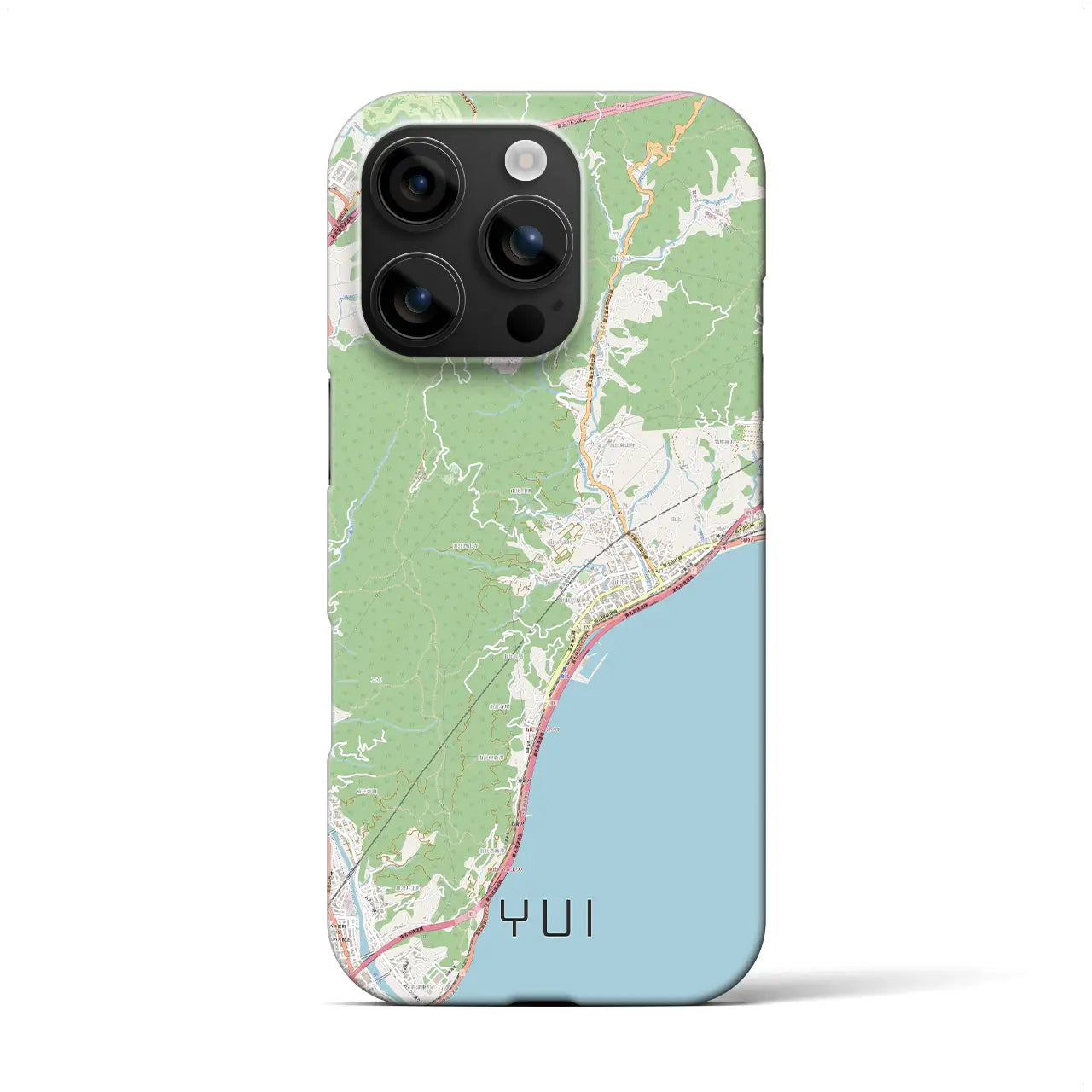 【由比(静岡県)】地図柄iPhoneケース(バックカバータイプ)