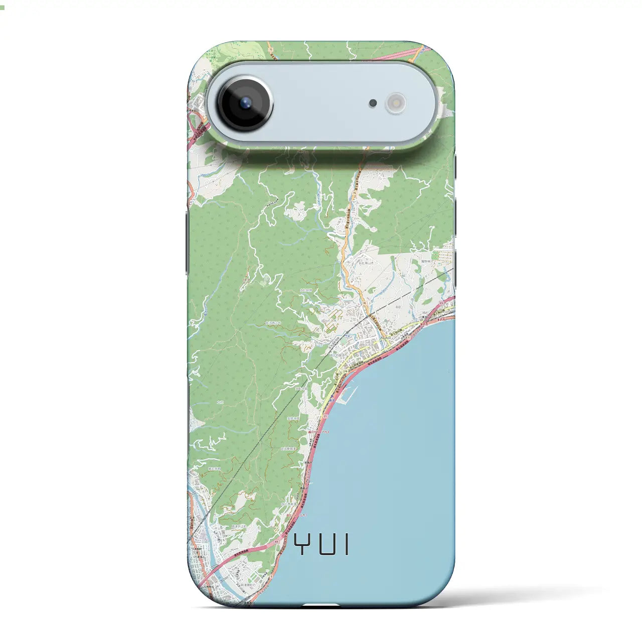 【由比(静岡県)】地図柄iPhoneケース(バックカバータイプ)