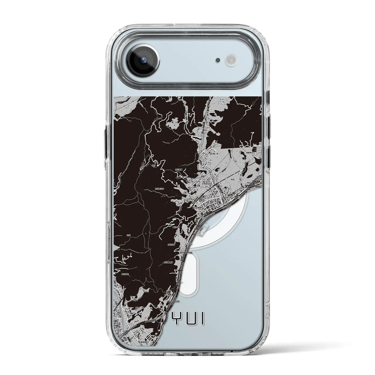 【由比(静岡県)】地図柄iPhoneケース(MagSafeタイプ)