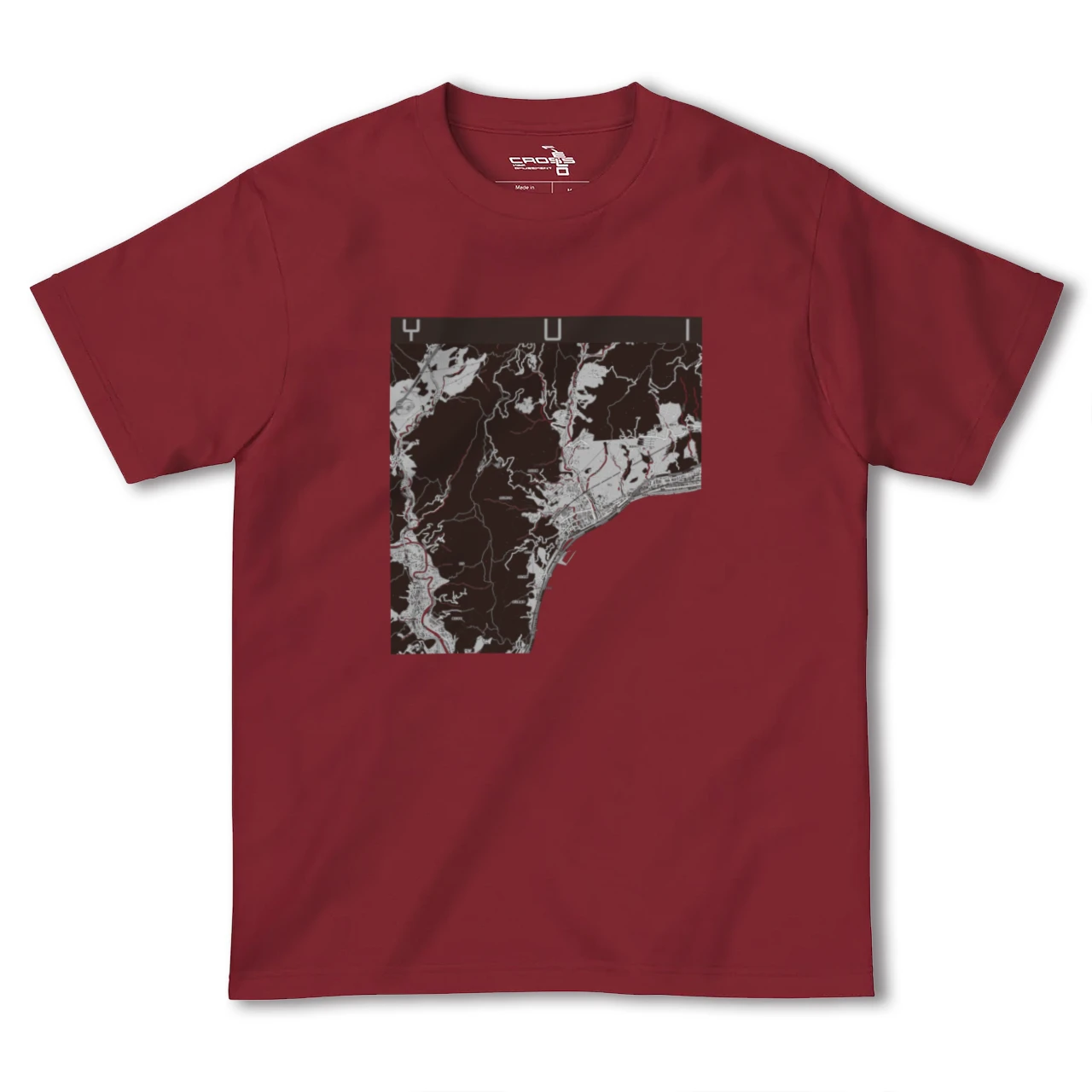 【由比(静岡県)】地図柄ヘビーウェイトTシャツ