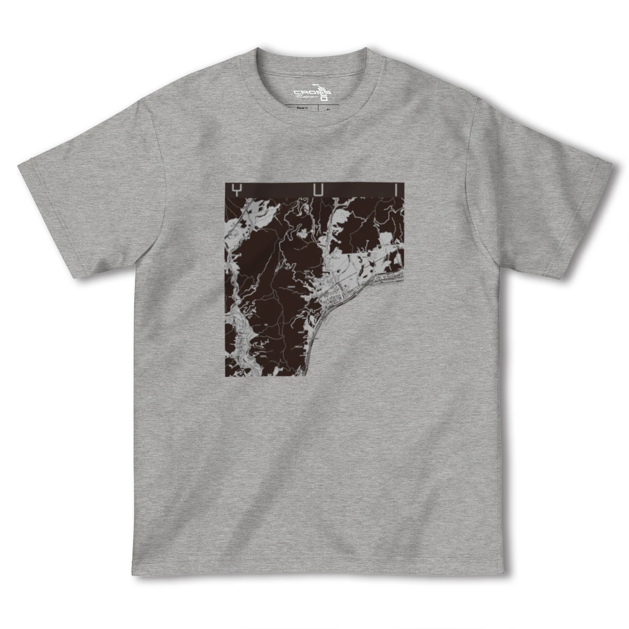 【由比(静岡県)】地図柄ヘビーウェイトTシャツ