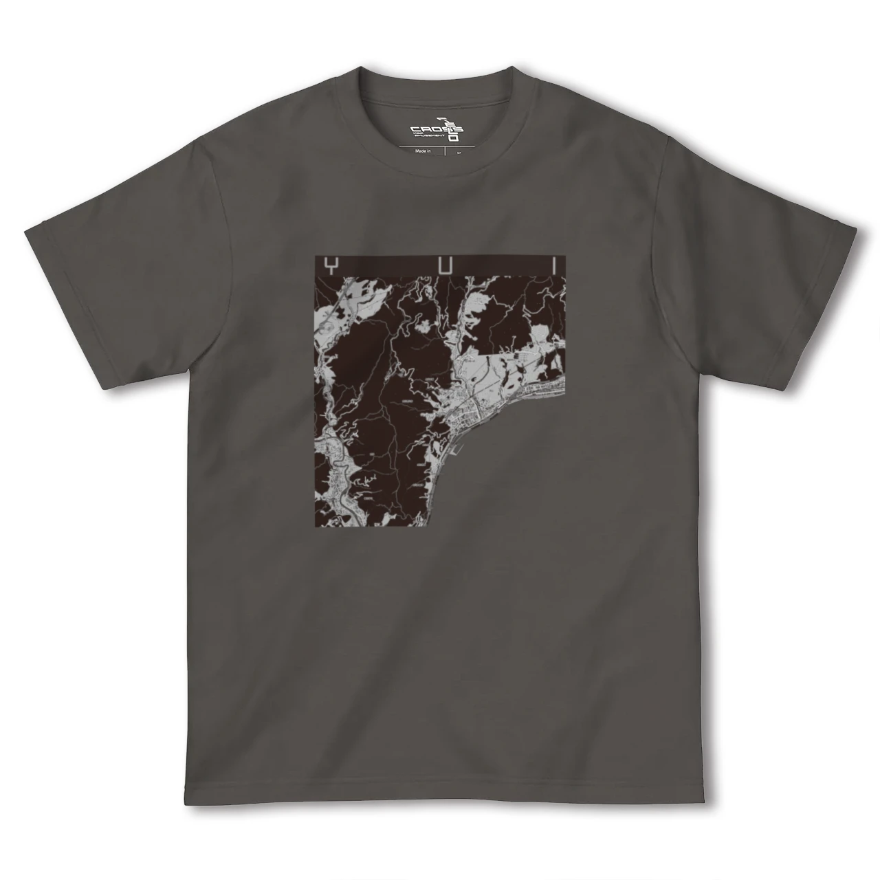 【由比(静岡県)】地図柄ヘビーウェイトTシャツ