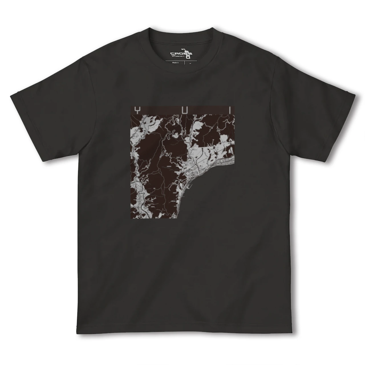 【由比(静岡県)】地図柄ヘビーウェイトTシャツ