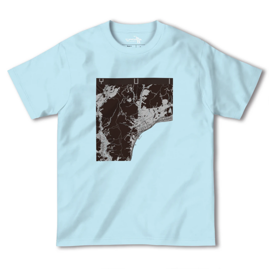 【由比(静岡県)】地図柄ヘビーウェイトTシャツ