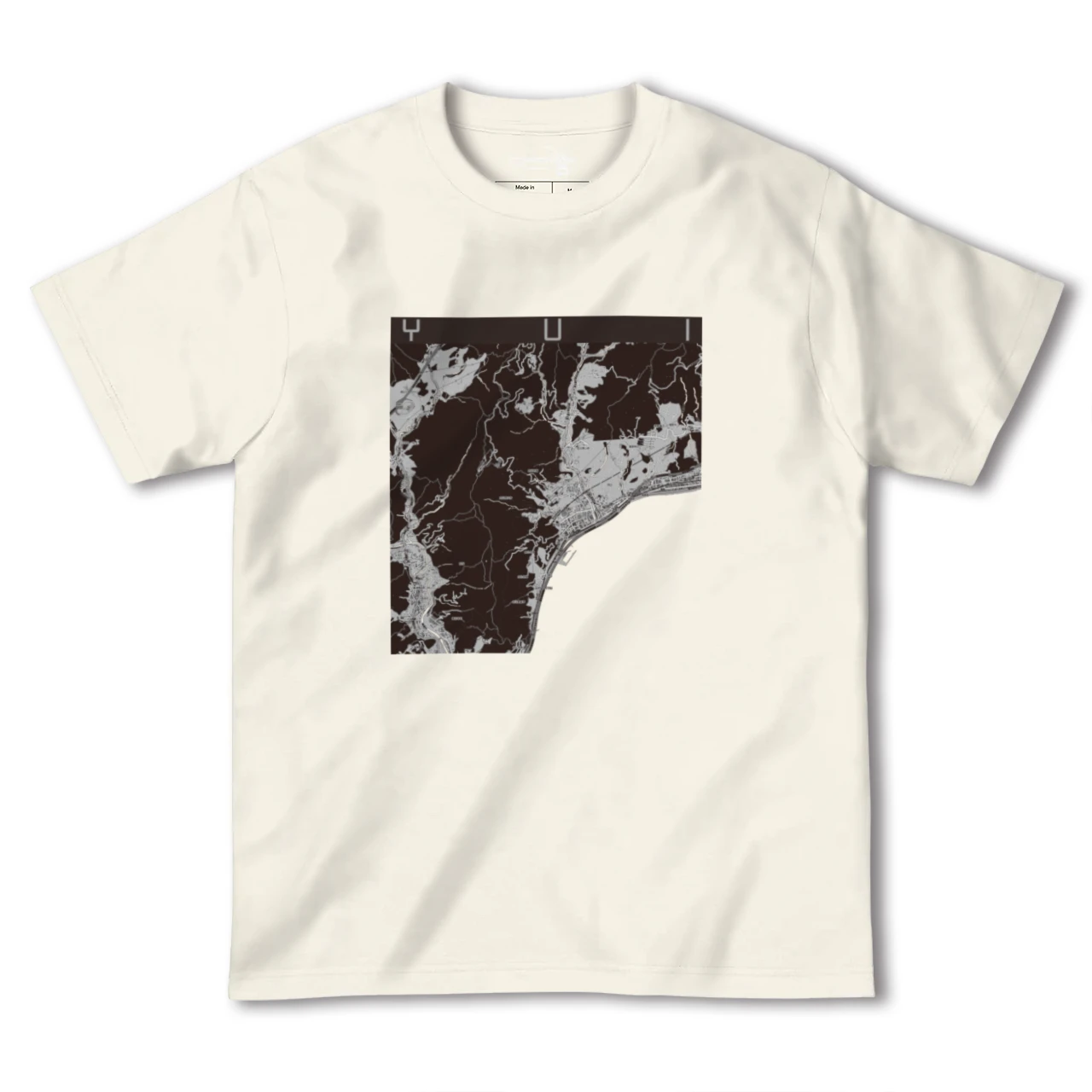 【由比(静岡県)】地図柄ヘビーウェイトTシャツ