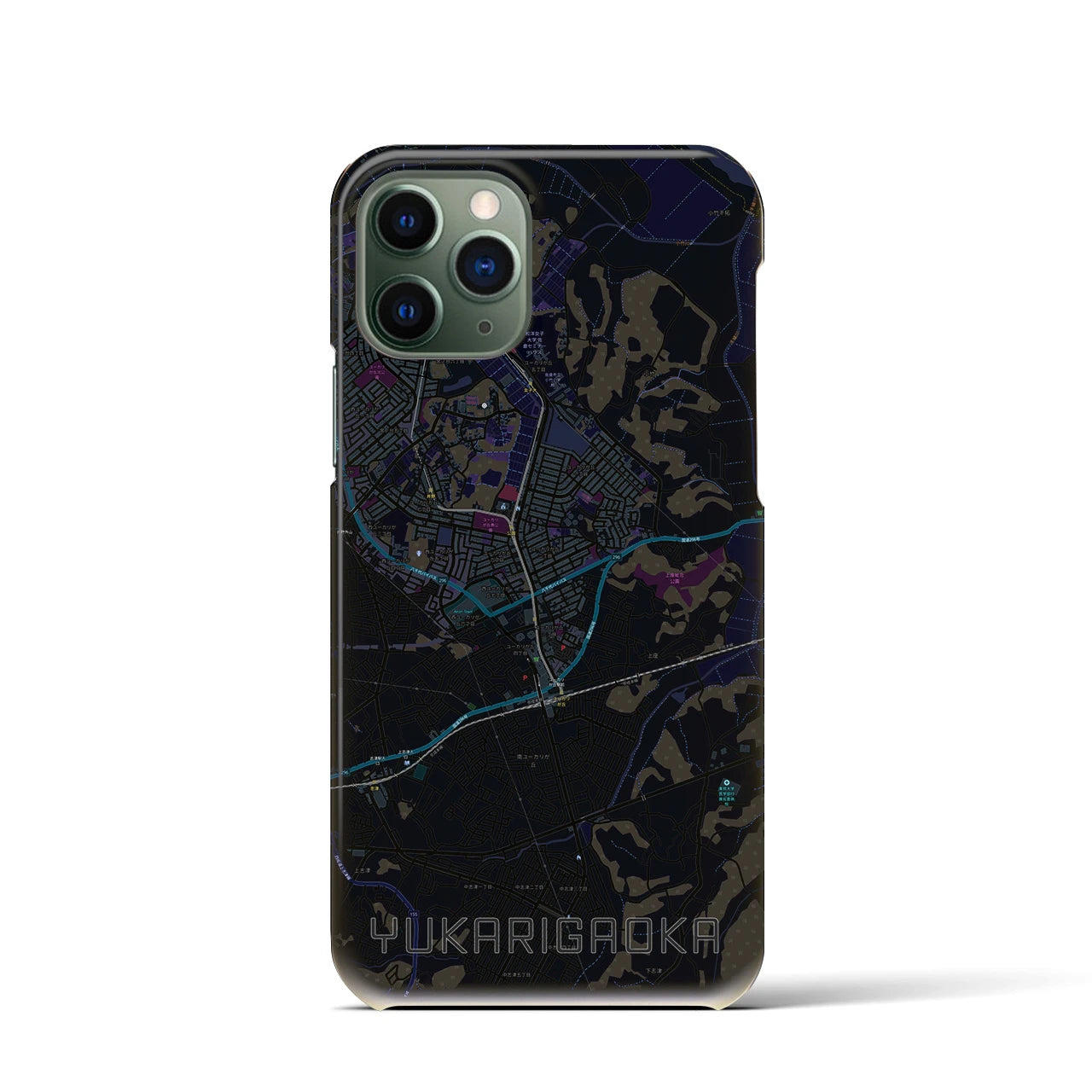 【ユーカリが丘(千葉県)】地図柄iPhoneケース(バックカバータイプ)