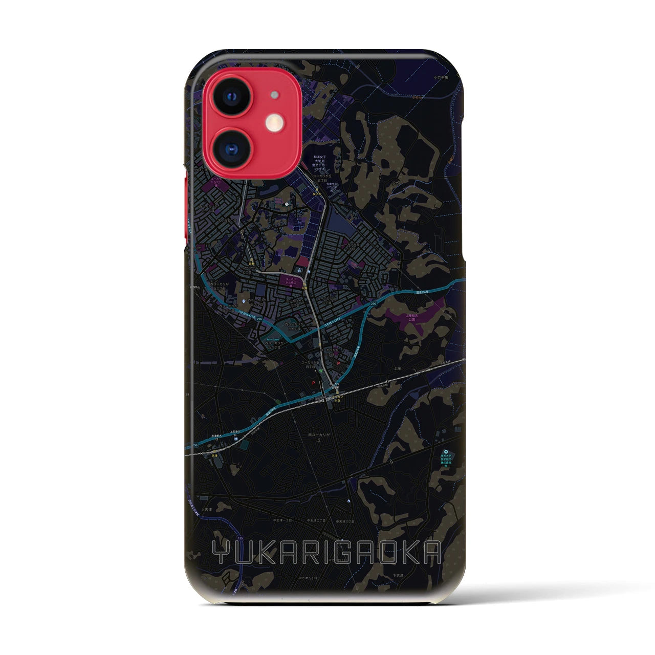 【ユーカリが丘(千葉県)】地図柄iPhoneケース(バックカバータイプ)