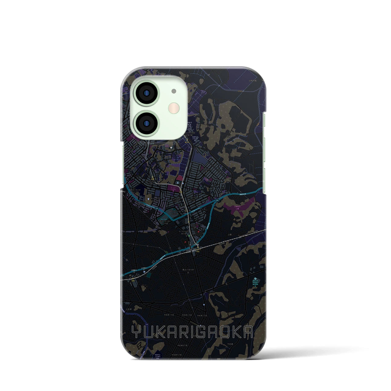 【ユーカリが丘(千葉県)】地図柄iPhoneケース(バックカバータイプ)