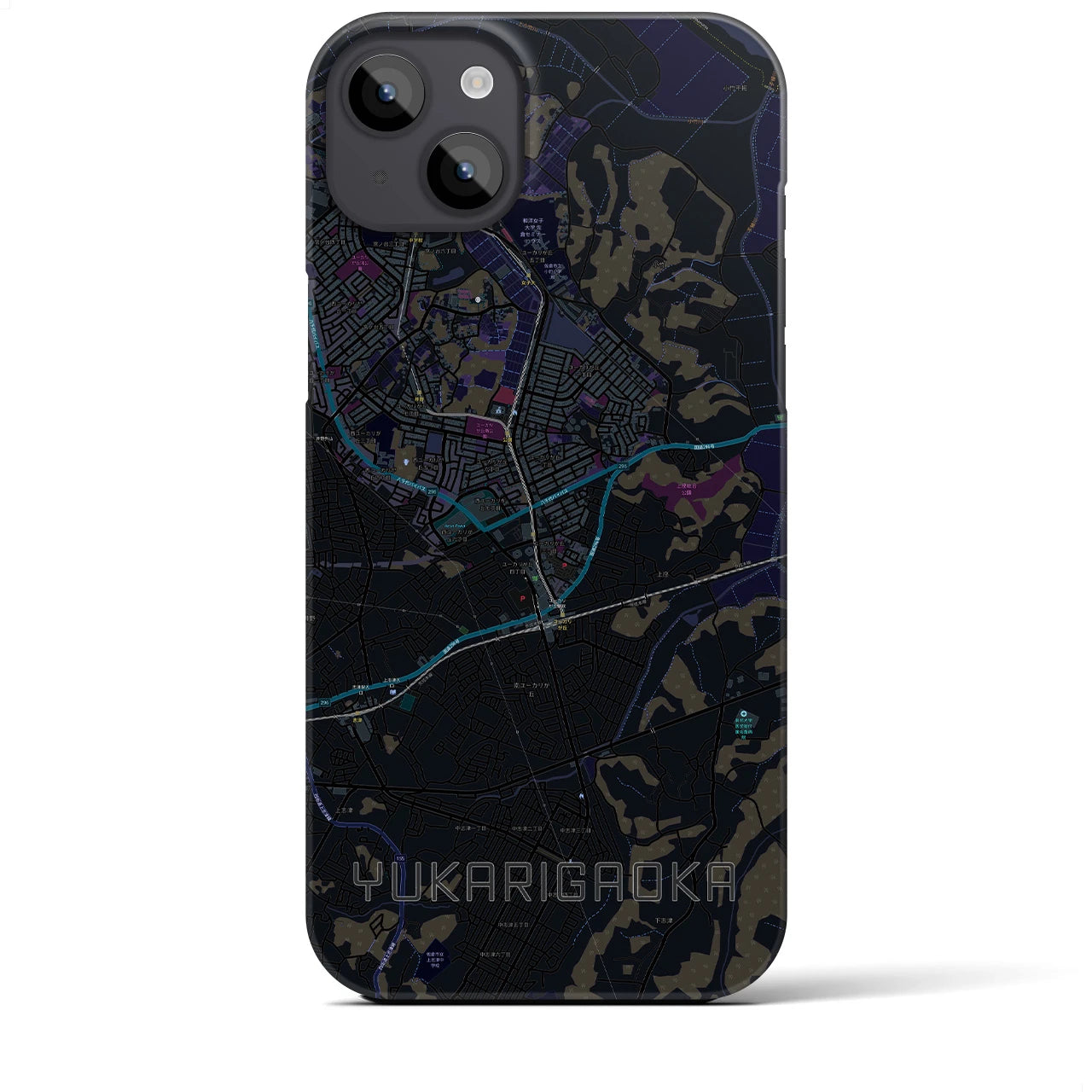 【ユーカリが丘(千葉県)】地図柄iPhoneケース(バックカバータイプ)