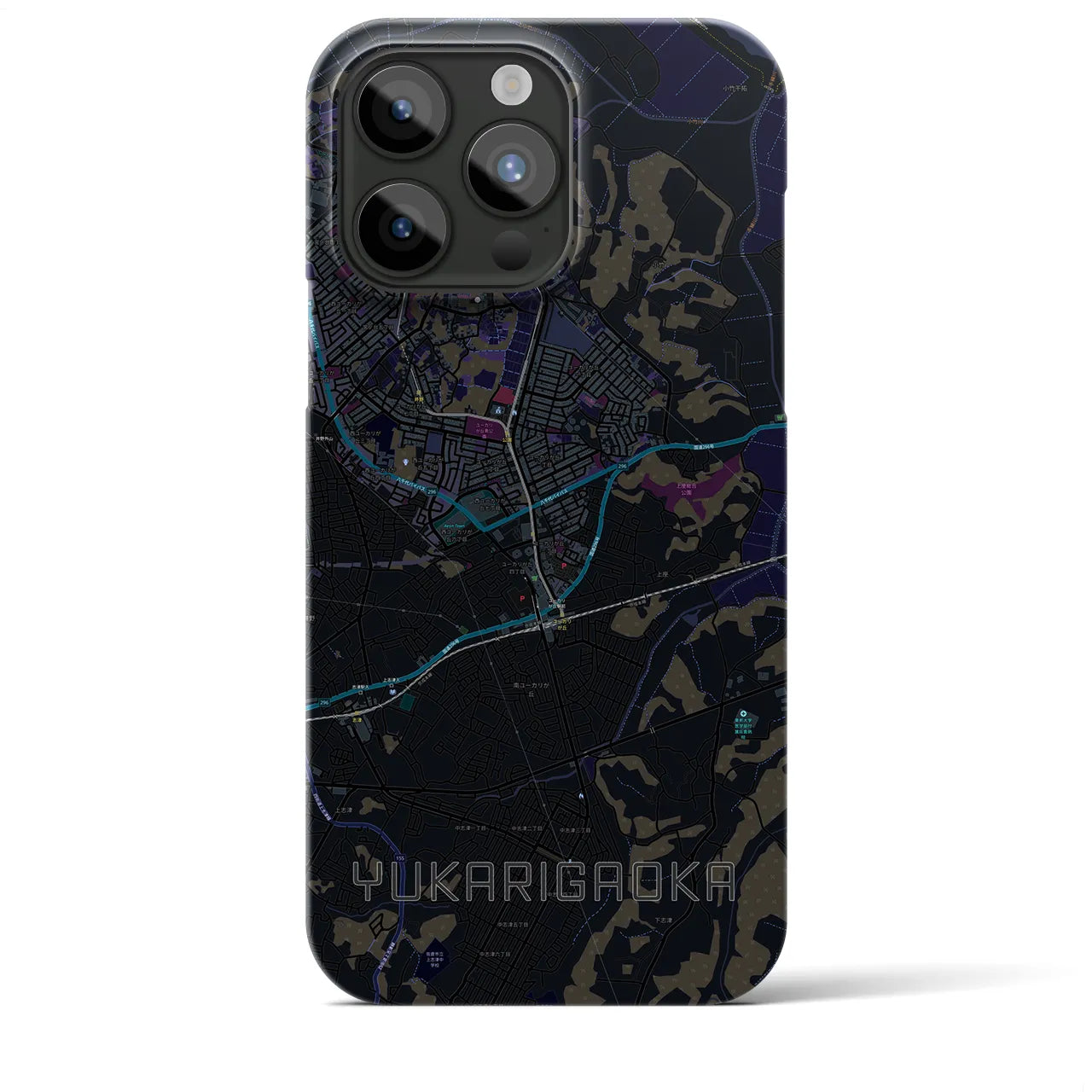 【ユーカリが丘(千葉県)】地図柄iPhoneケース(バックカバータイプ)