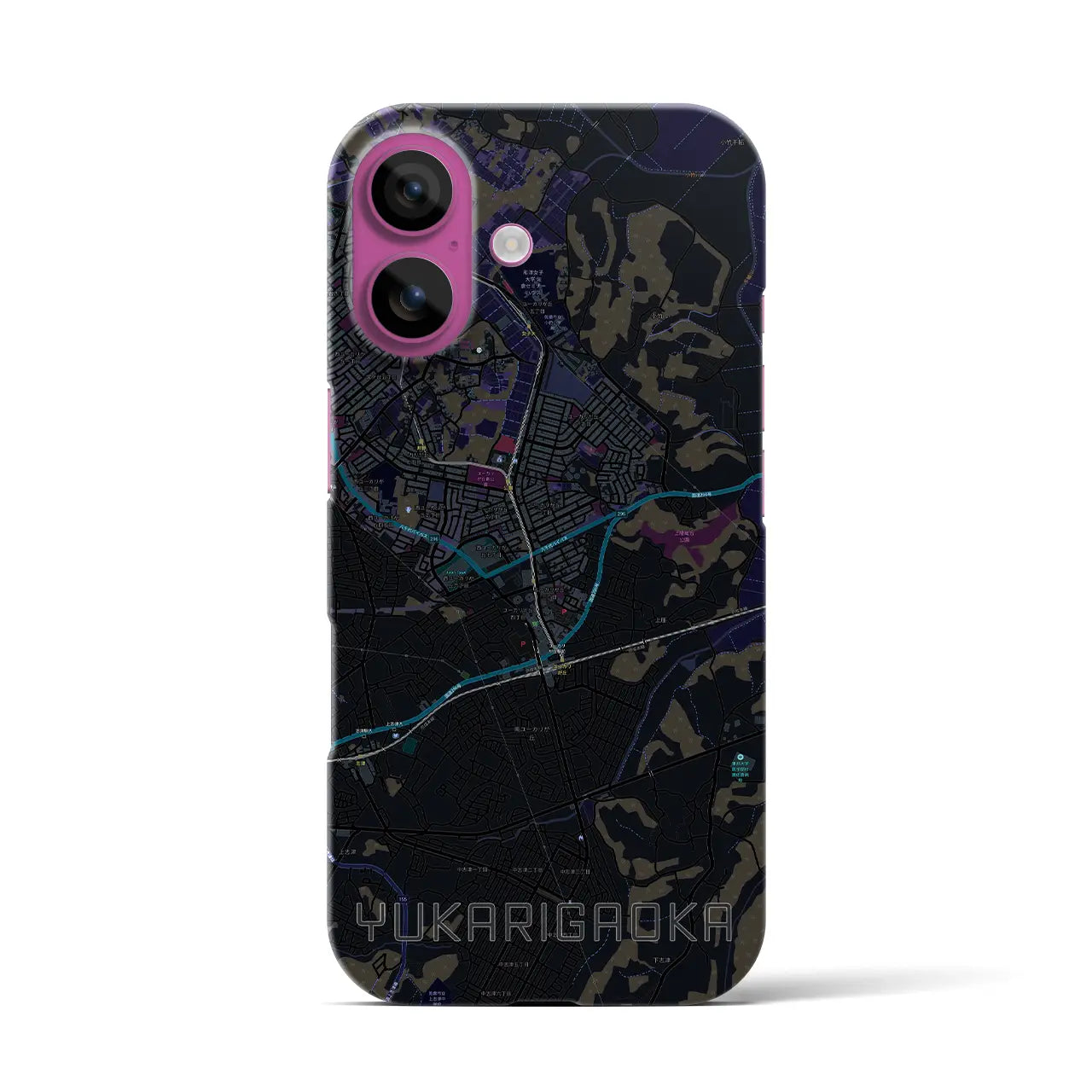 【ユーカリが丘(千葉県)】地図柄iPhoneケース(バックカバータイプ)