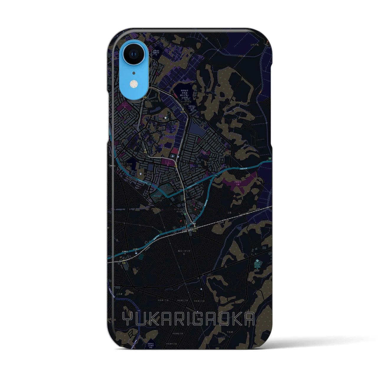 【ユーカリが丘(千葉県)】地図柄iPhoneケース(バックカバータイプ)