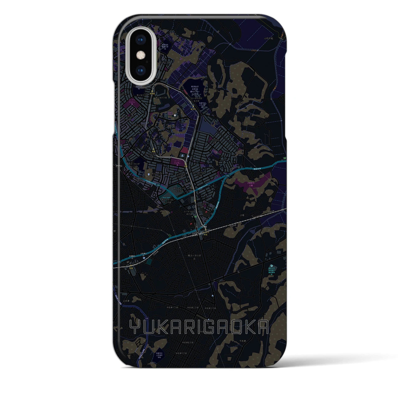 【ユーカリが丘(千葉県)】地図柄iPhoneケース(バックカバータイプ)