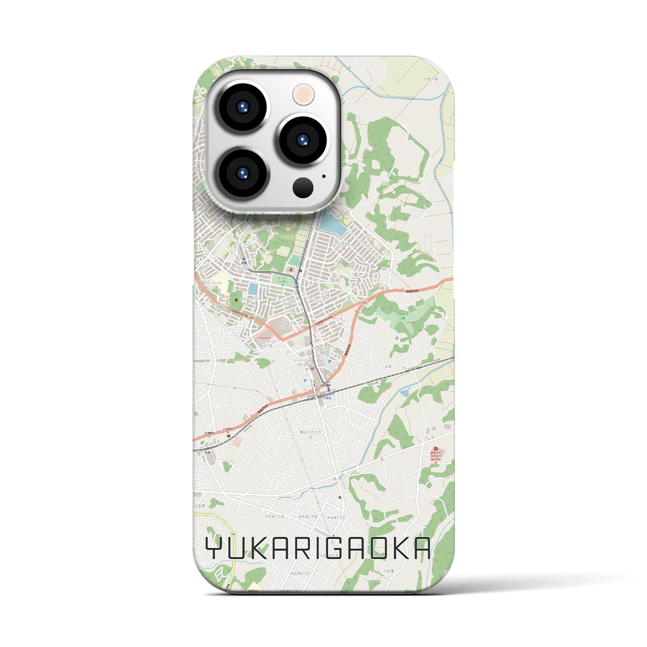 【ユーカリが丘(千葉県)】地図柄iPhoneケース(バックカバータイプ)
