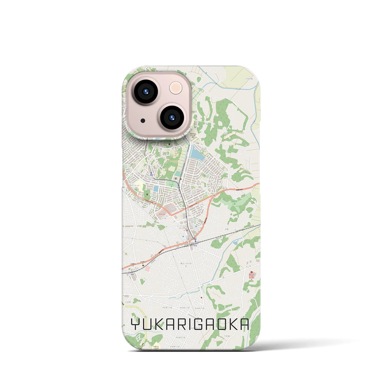 【ユーカリが丘(千葉県)】地図柄iPhoneケース(バックカバータイプ)