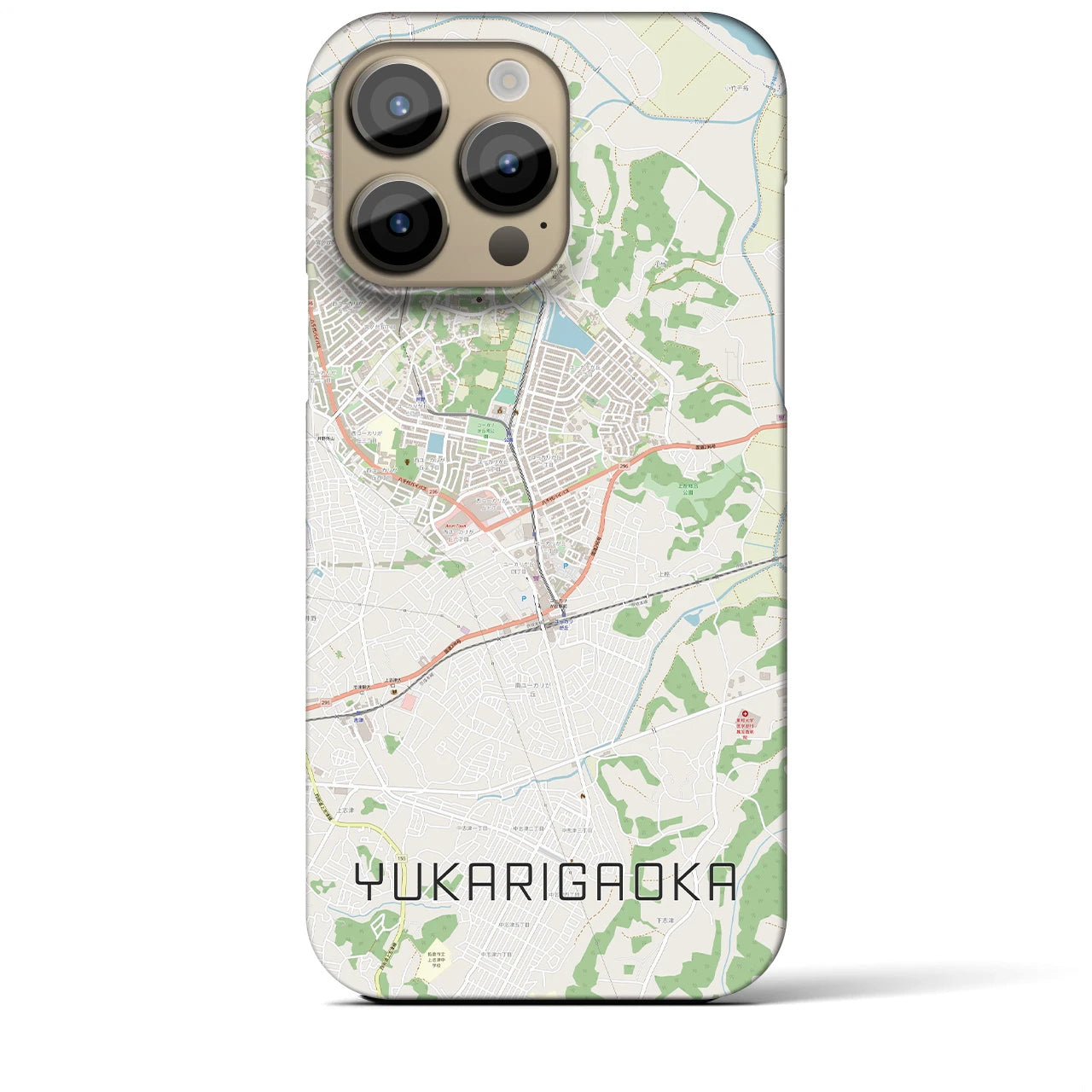 【ユーカリが丘(千葉県)】地図柄iPhoneケース(バックカバータイプ)