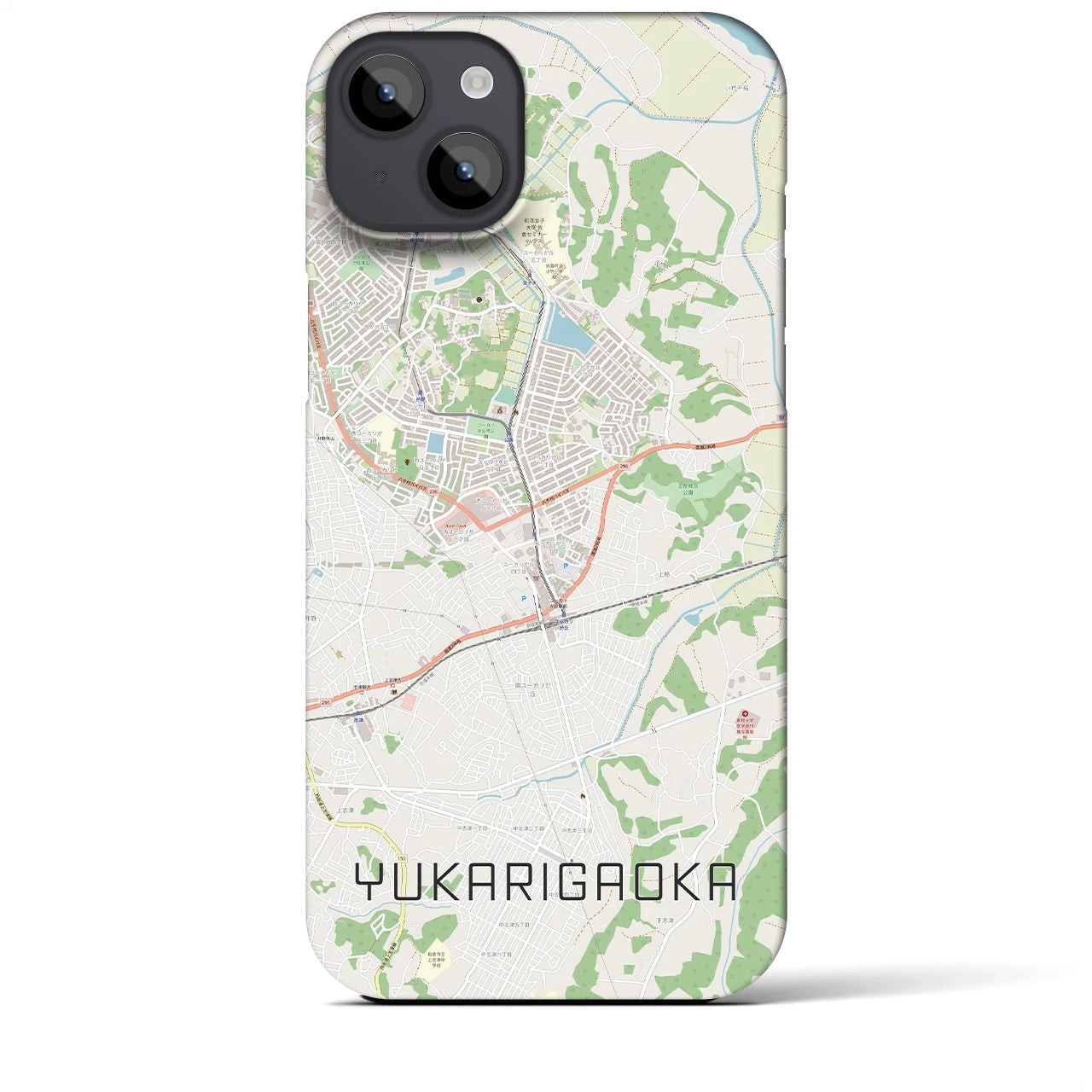 【ユーカリが丘(千葉県)】地図柄iPhoneケース(バックカバータイプ)