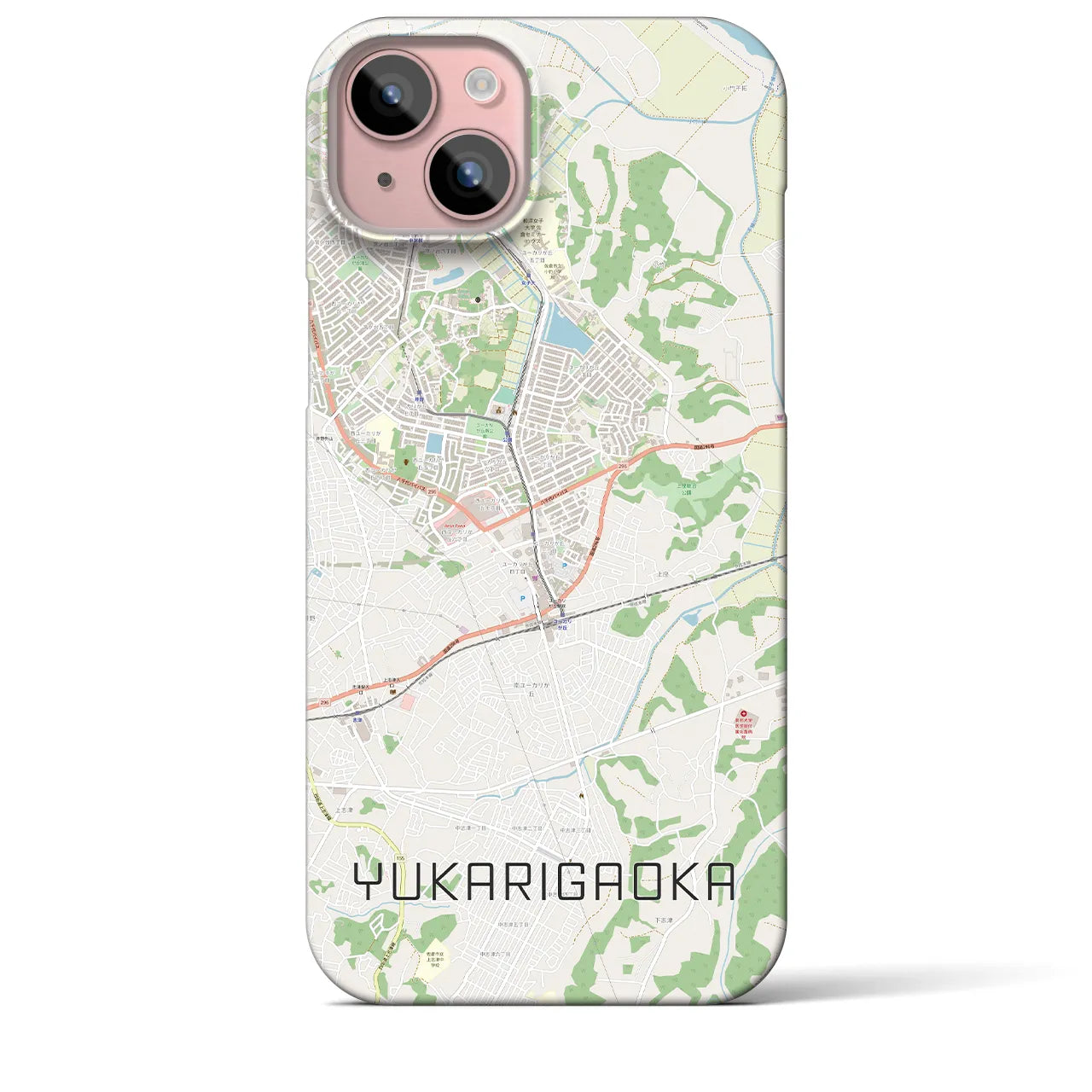 【ユーカリが丘(千葉県)】地図柄iPhoneケース(バックカバータイプ)