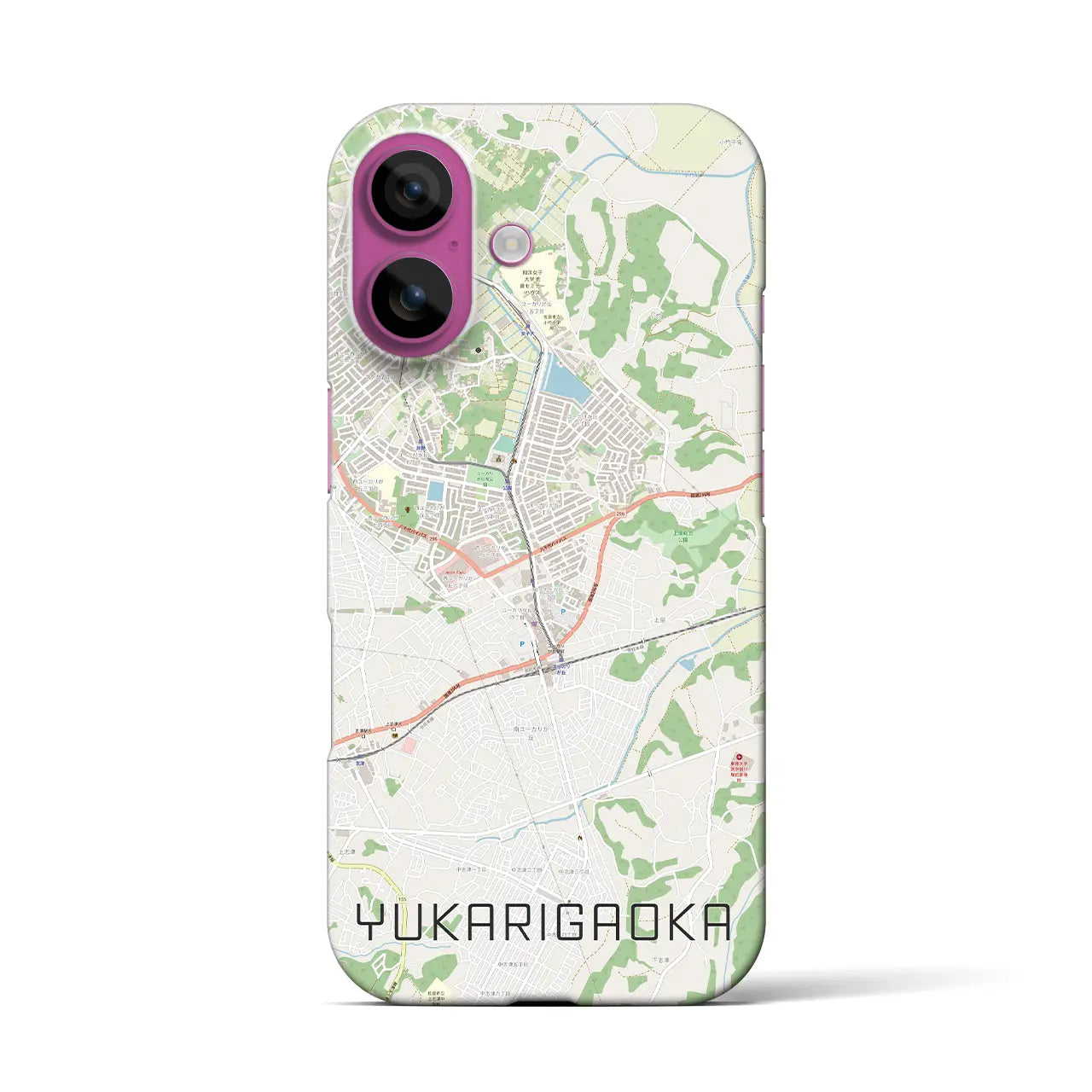 【ユーカリが丘(千葉県)】地図柄iPhoneケース(バックカバータイプ)