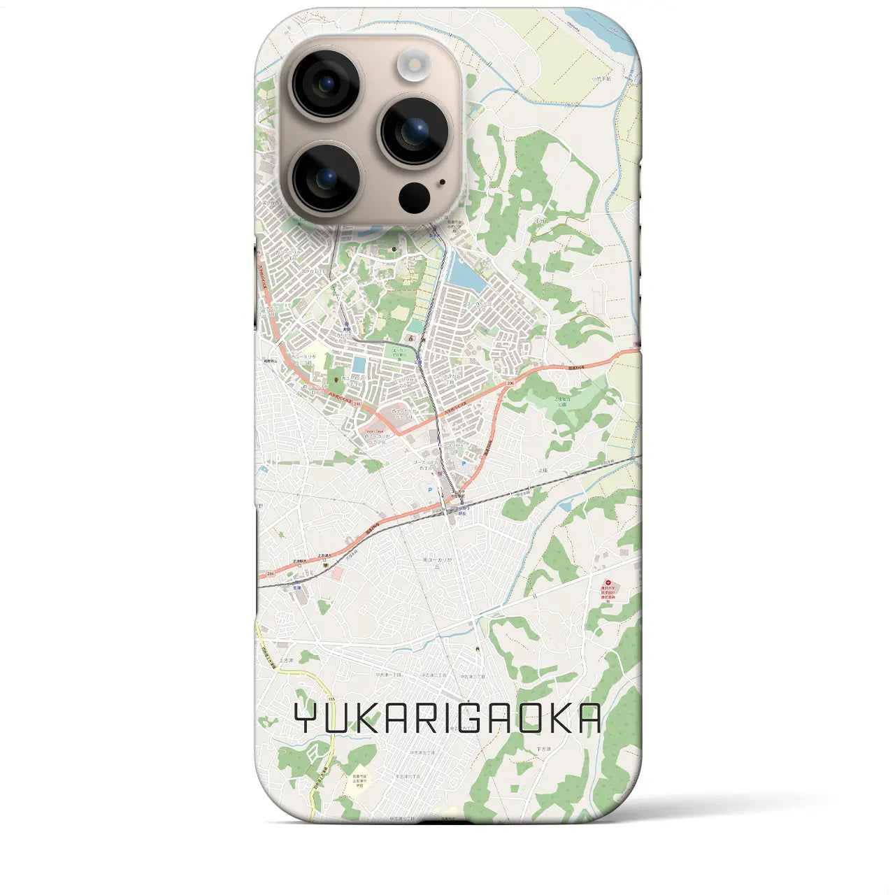 【ユーカリが丘(千葉県)】地図柄iPhoneケース(バックカバータイプ)