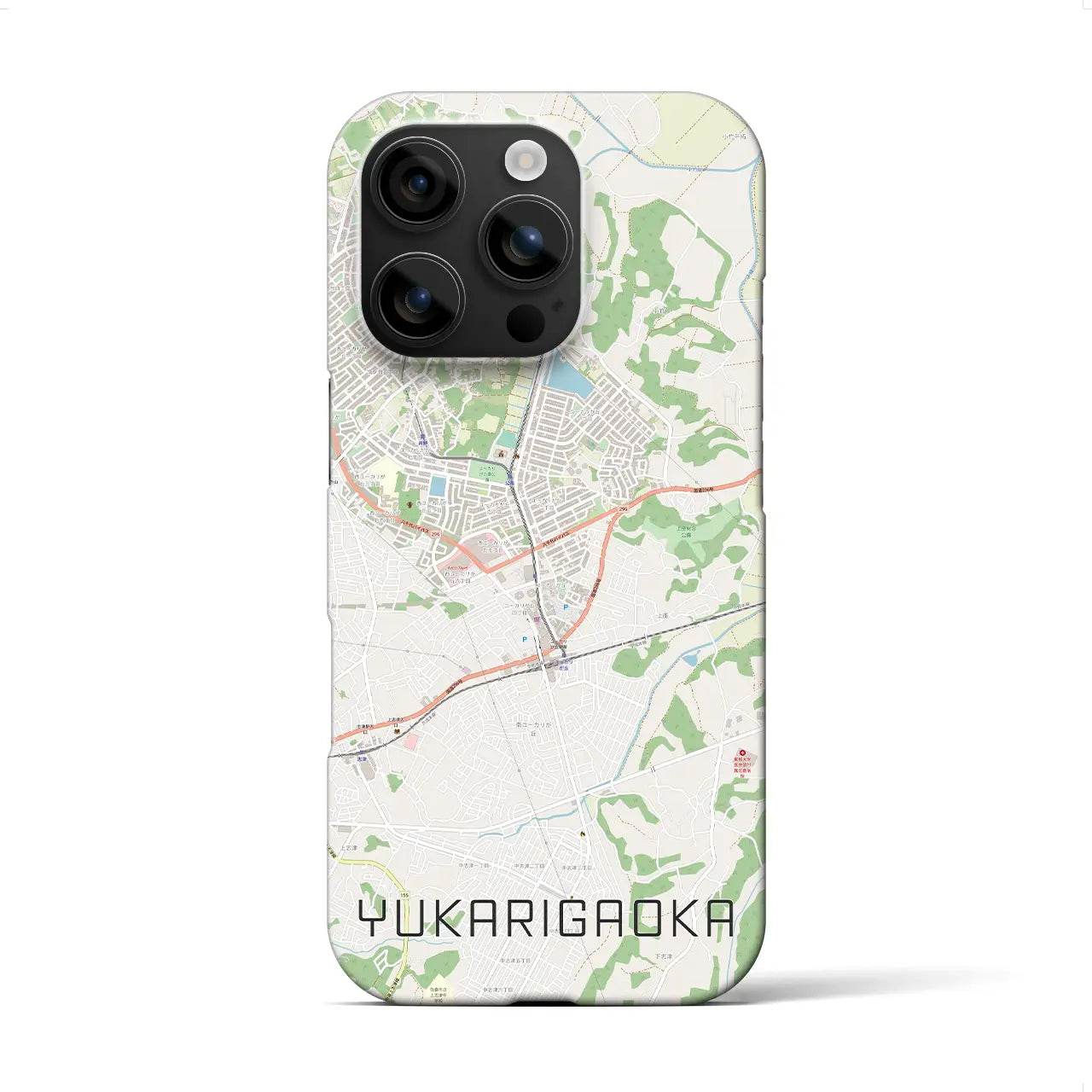 【ユーカリが丘(千葉県)】地図柄iPhoneケース(バックカバータイプ)