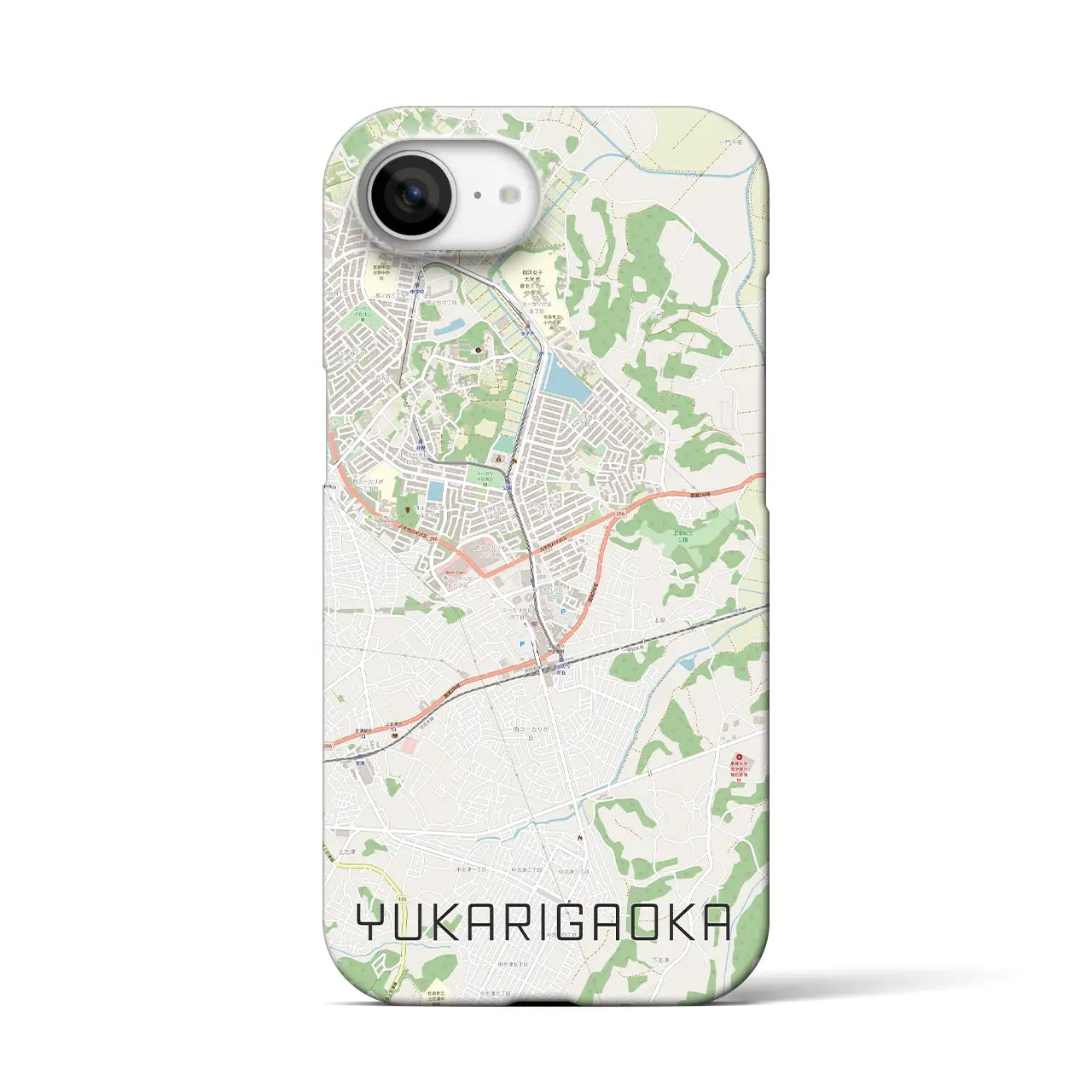 【ユーカリが丘(千葉県)】地図柄iPhoneケース(バックカバータイプ)