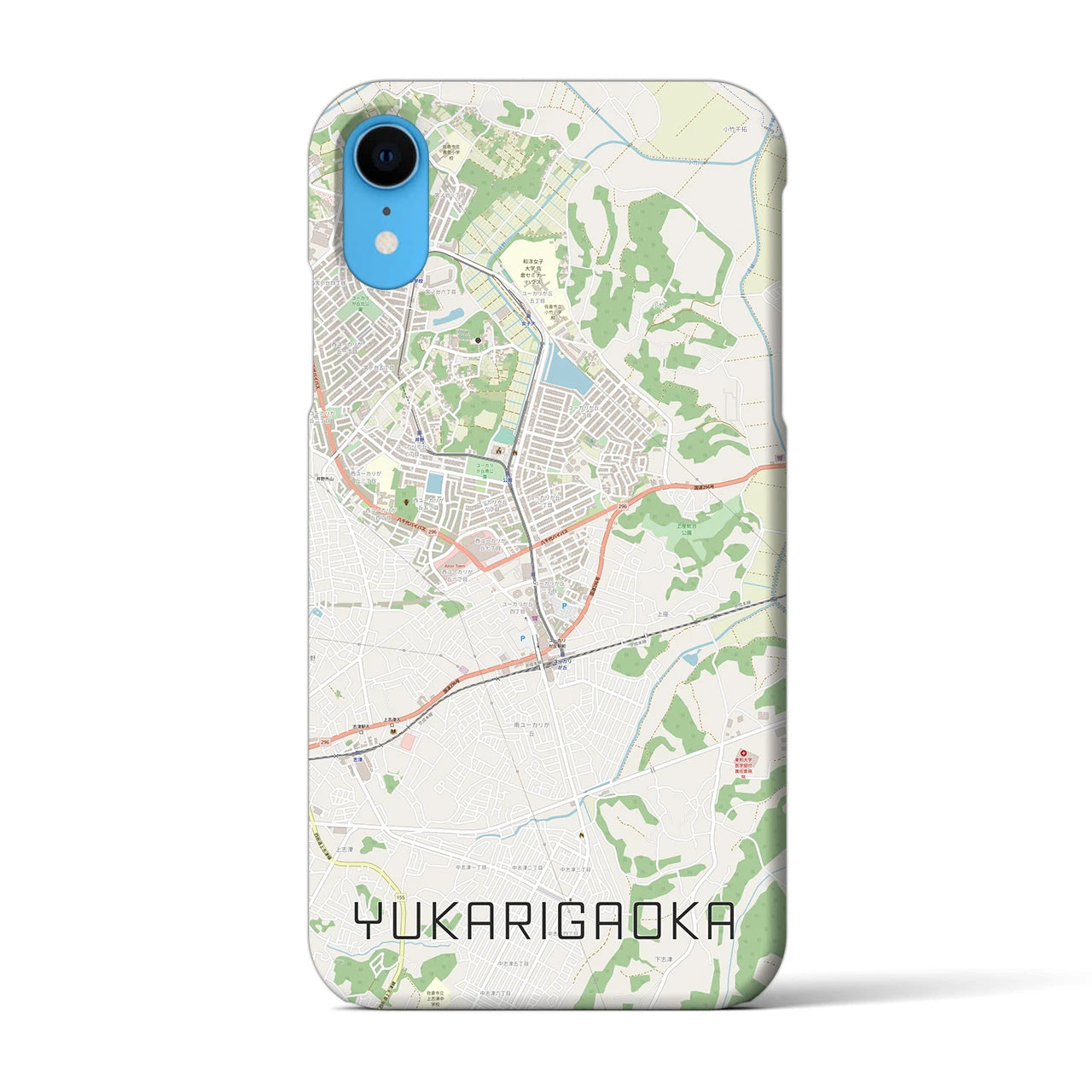 【ユーカリが丘(千葉県)】地図柄iPhoneケース(バックカバータイプ)