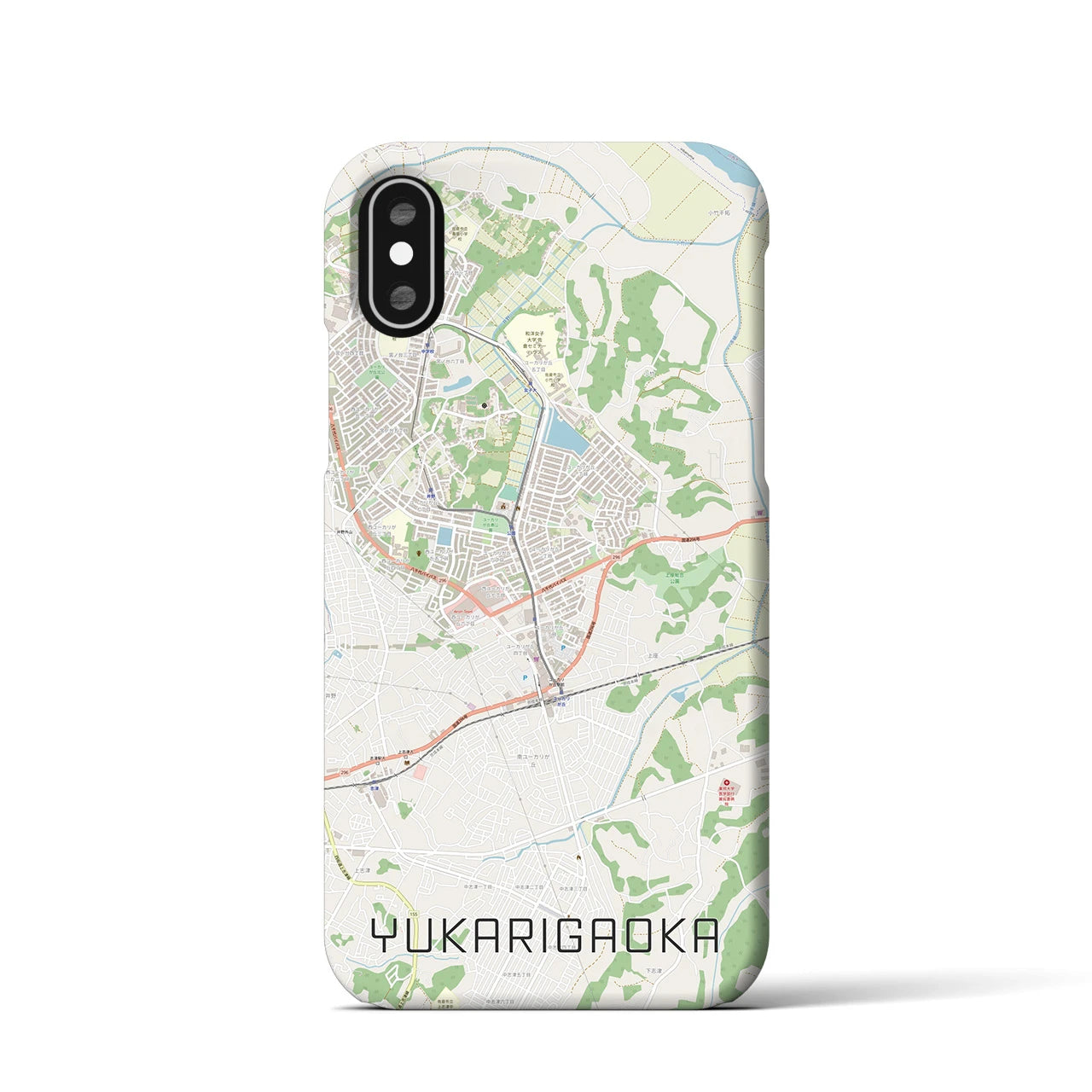 【ユーカリが丘(千葉県)】地図柄iPhoneケース(バックカバータイプ)