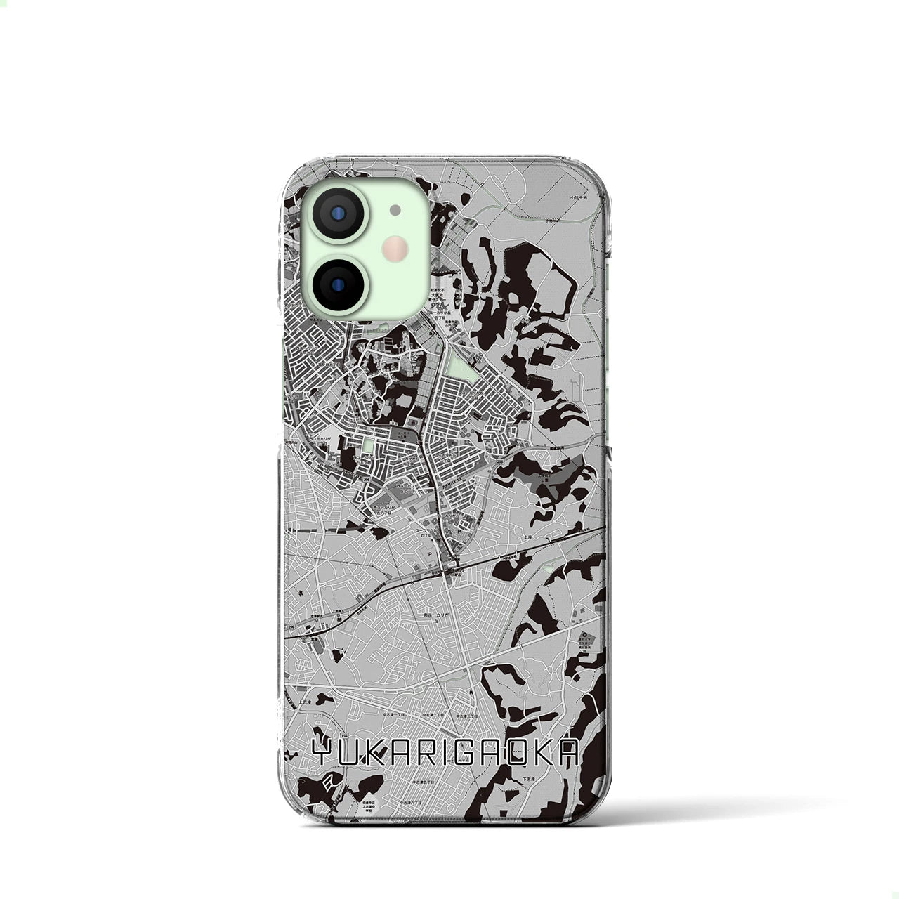 【ユーカリが丘(千葉県)】地図柄iPhoneケース(クリアタイプ)