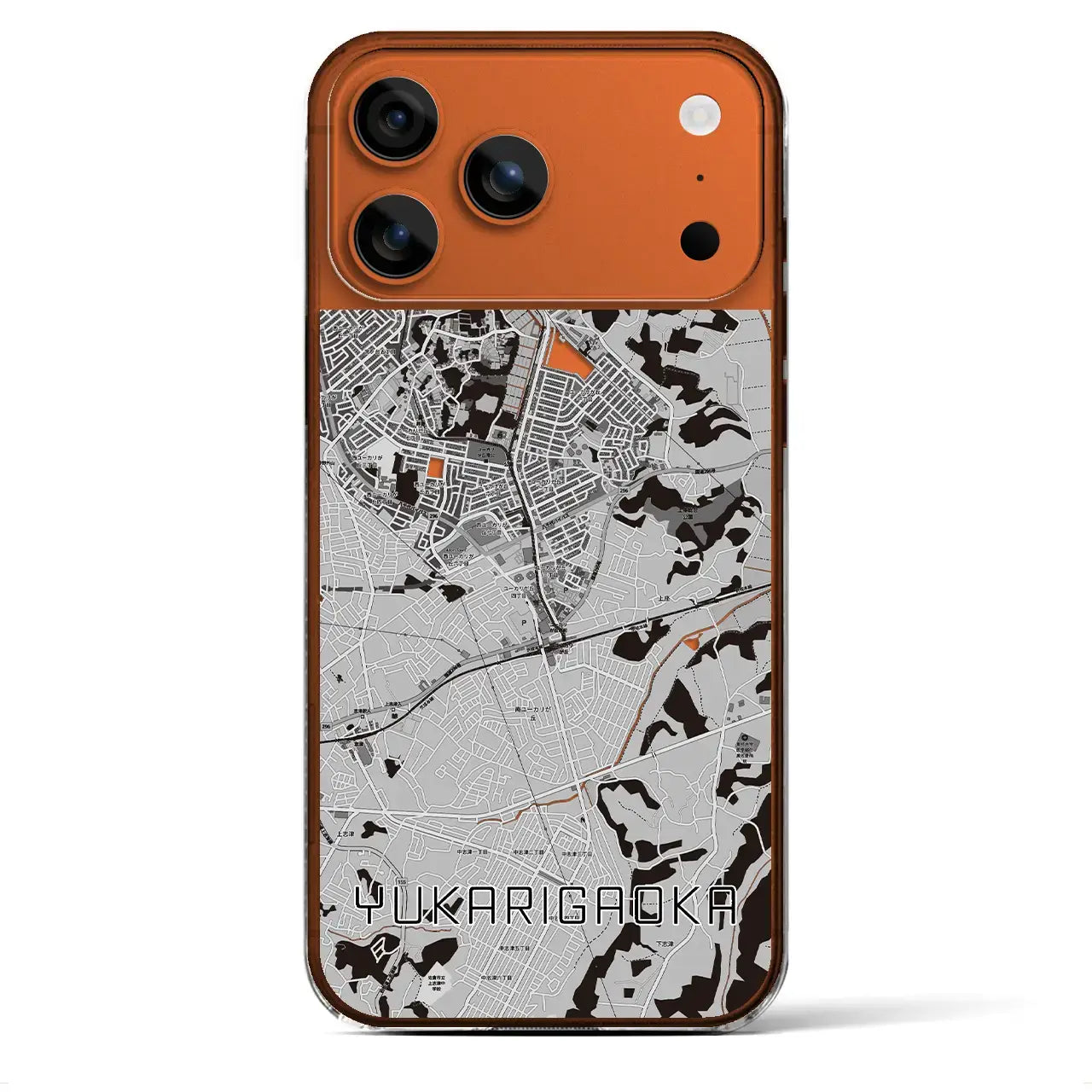 【ユーカリが丘(千葉県)】地図柄iPhoneケース(クリアタイプ)