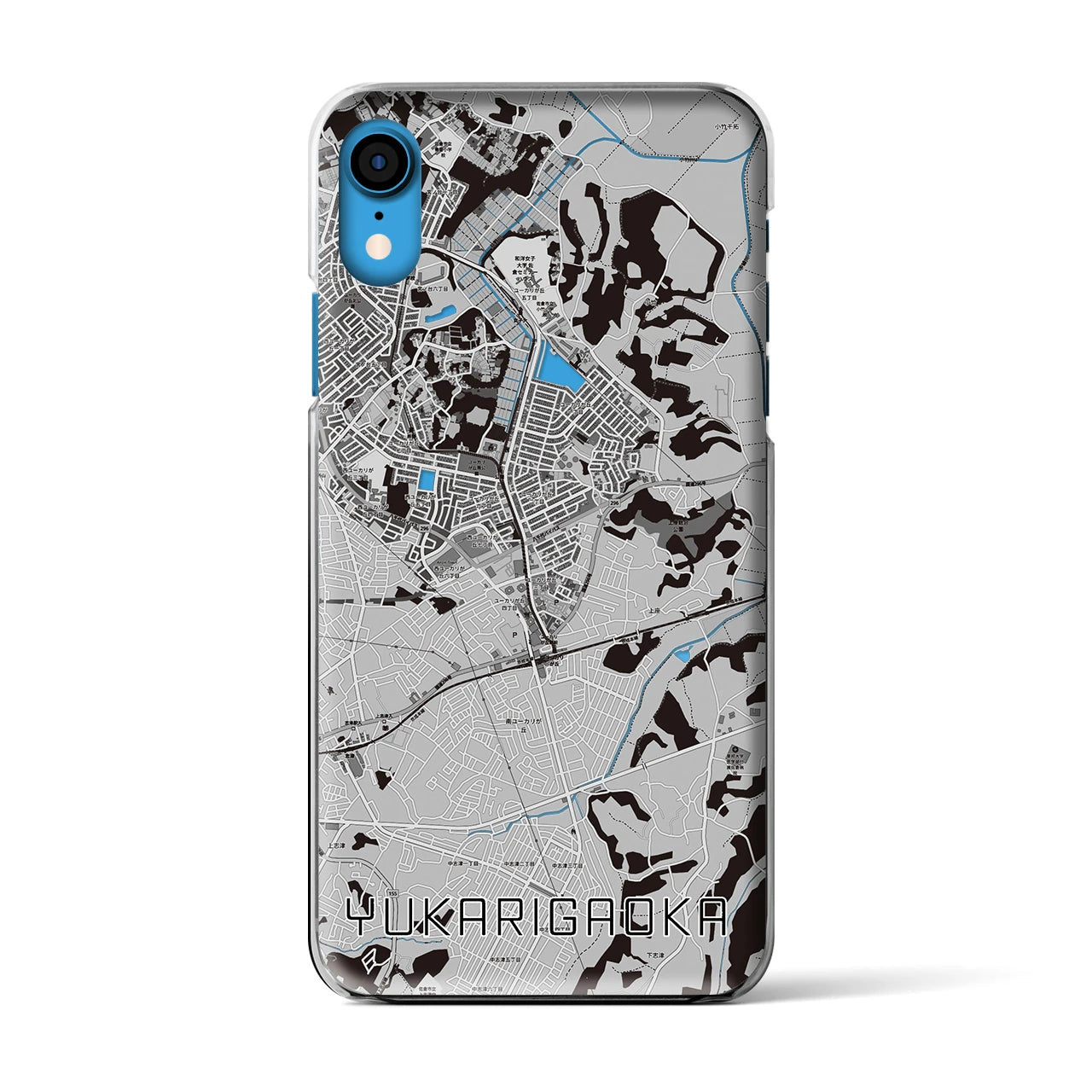 【ユーカリが丘(千葉県)】地図柄iPhoneケース(クリアタイプ)
