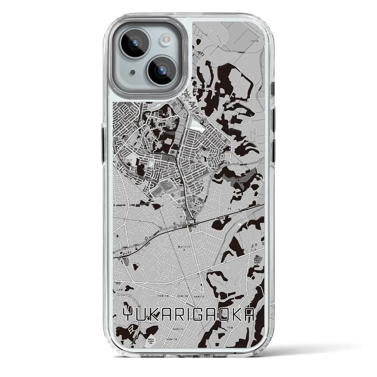 【ユーカリが丘(千葉県)】地図柄iPhoneケース(MagSafeタイプ)