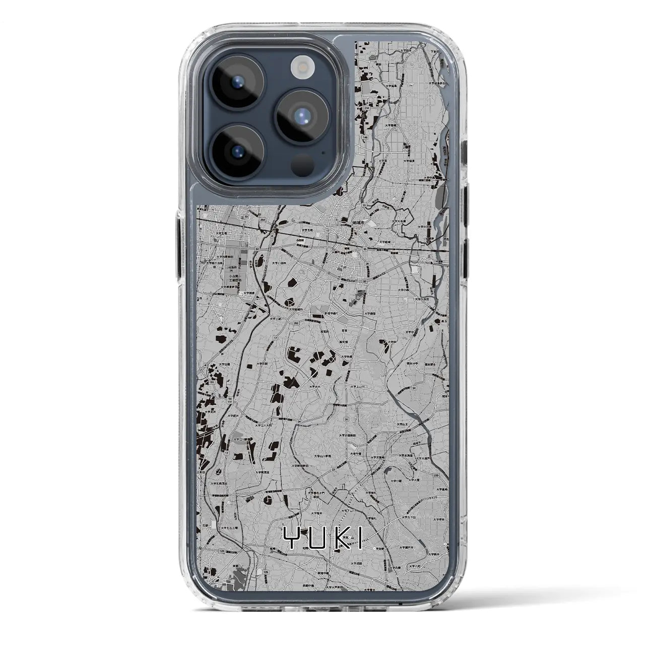 【結城(茨城県)】地図柄iPhoneケース(MagSafeタイプ)