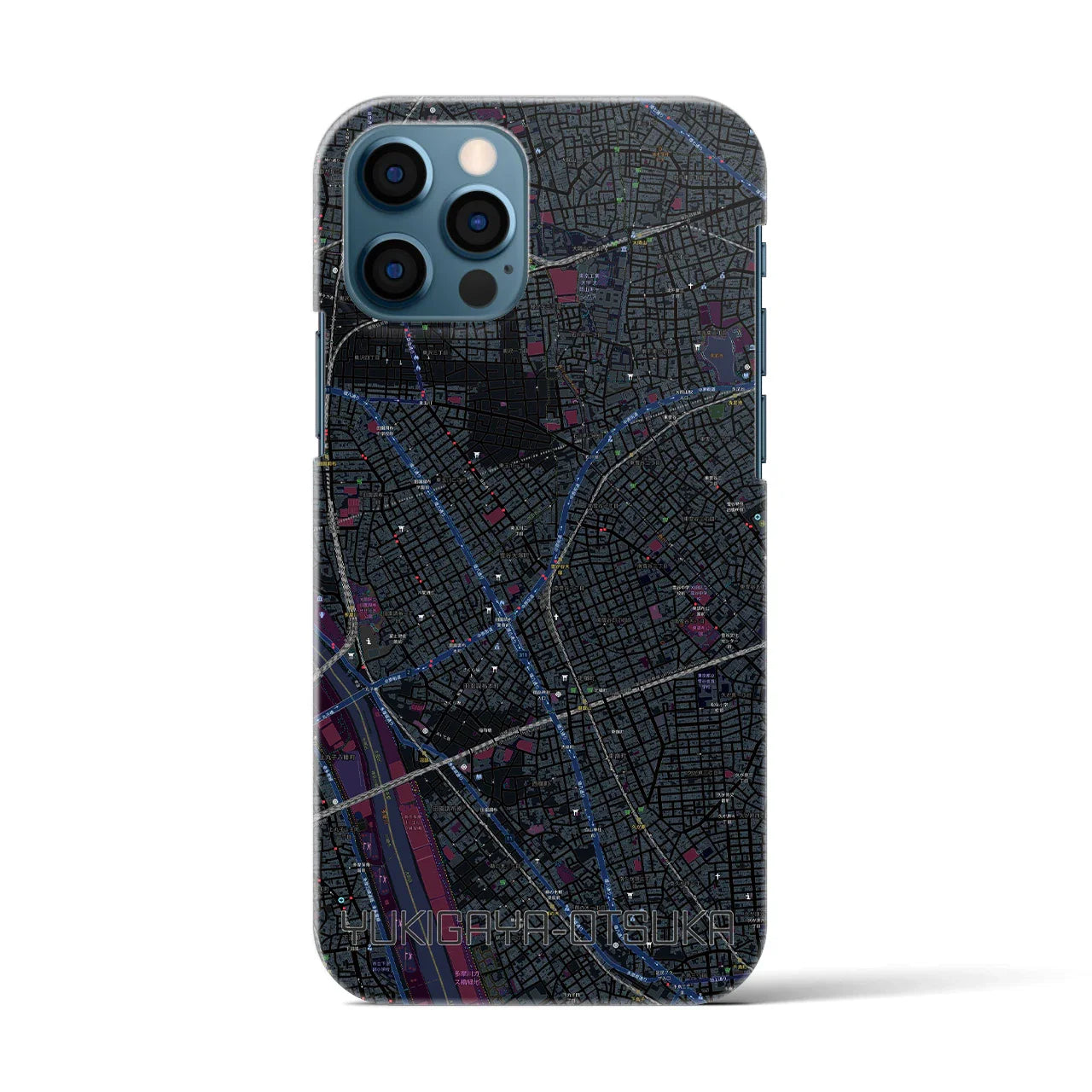 【雪が谷大塚(東京都)】地図柄iPhoneケース(バックカバータイプ)